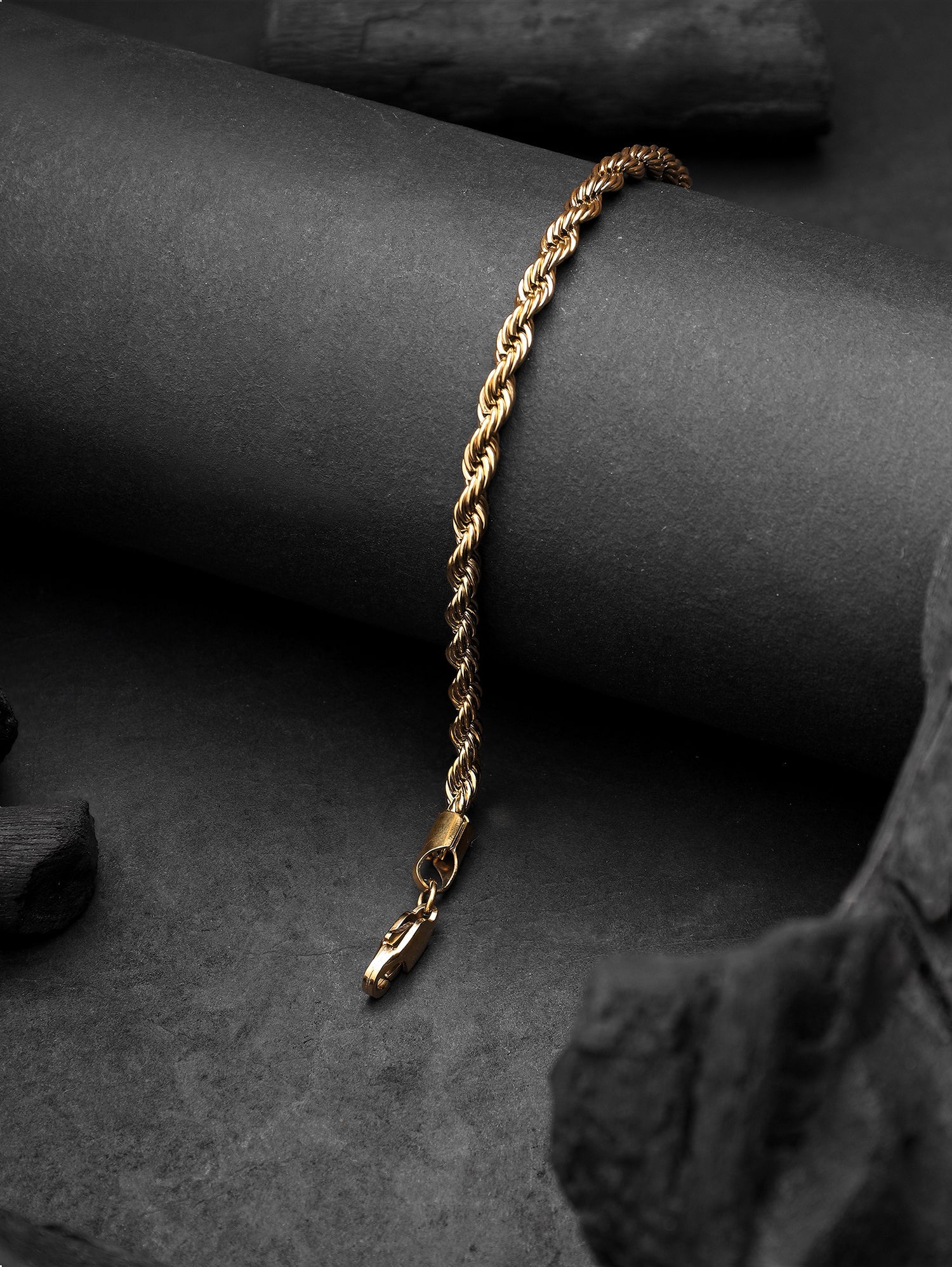 Twist Rope Bracelet (Gold)