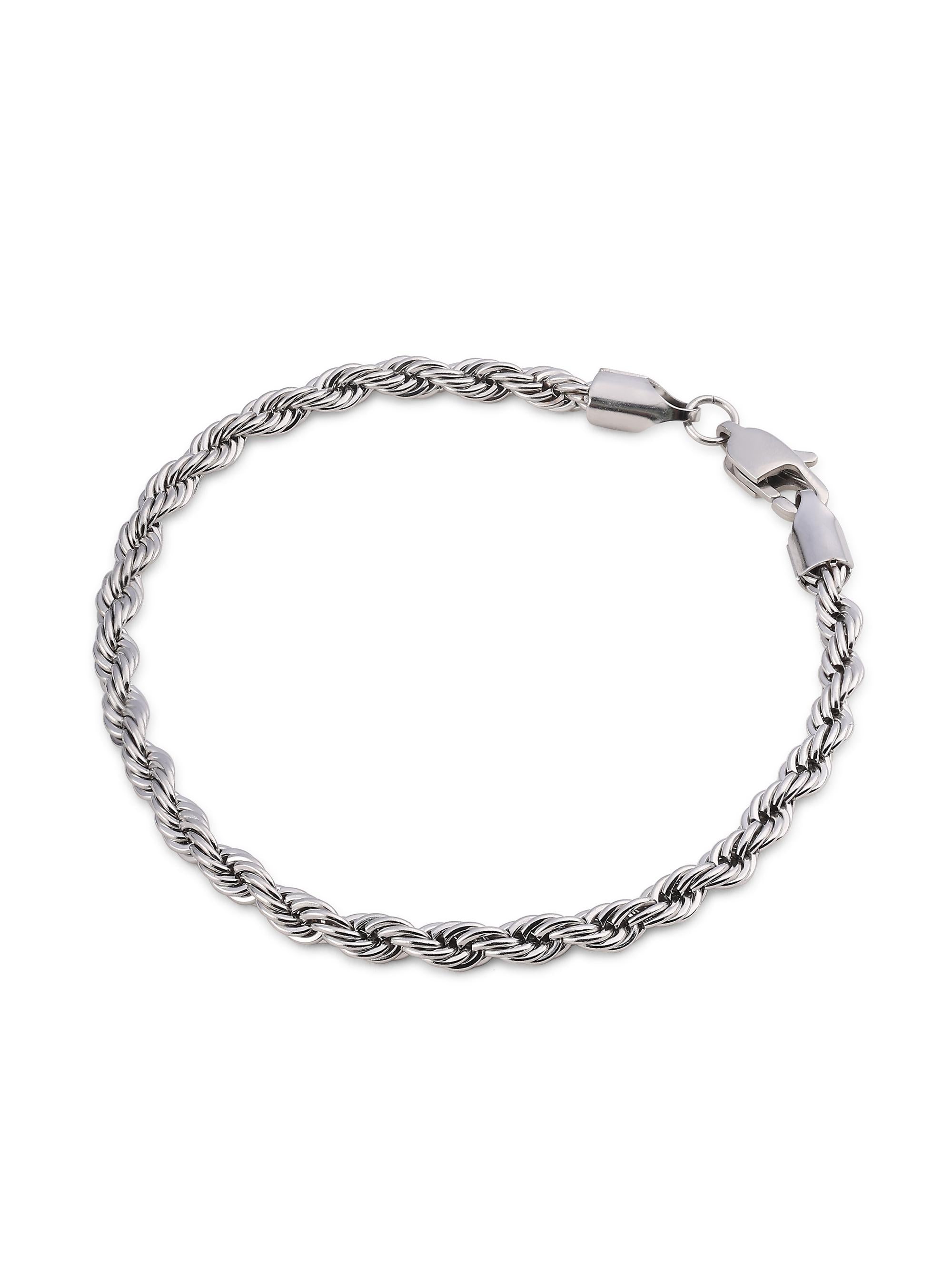 Twist Rope Bracelet (Silver)