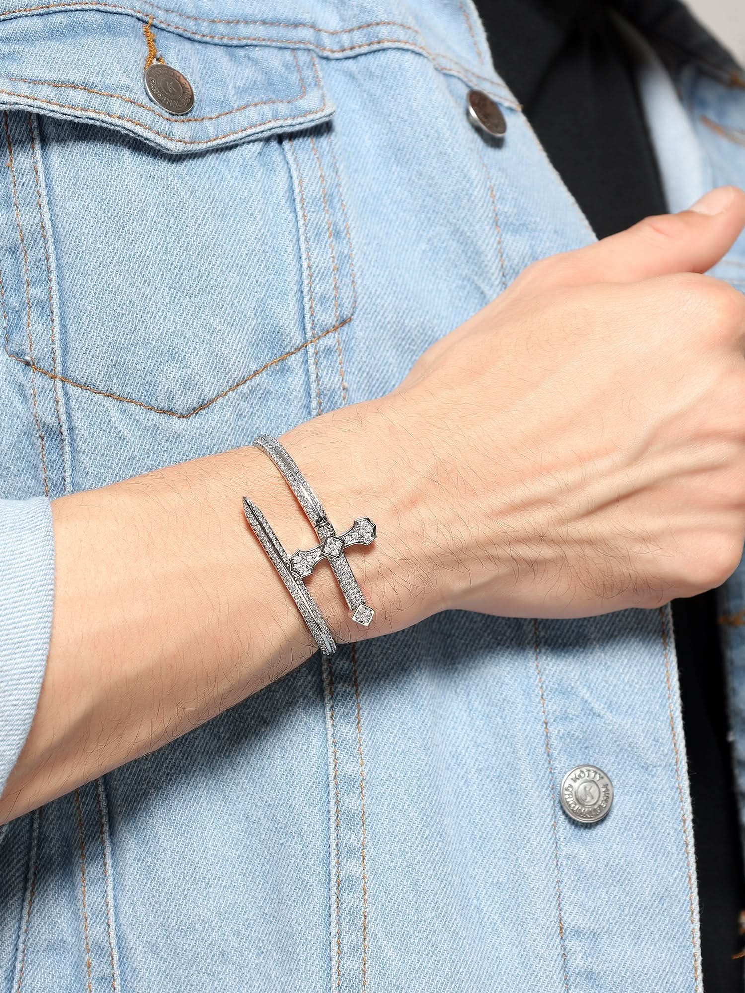 Zenith Orb Sword Bracelet (Silver)