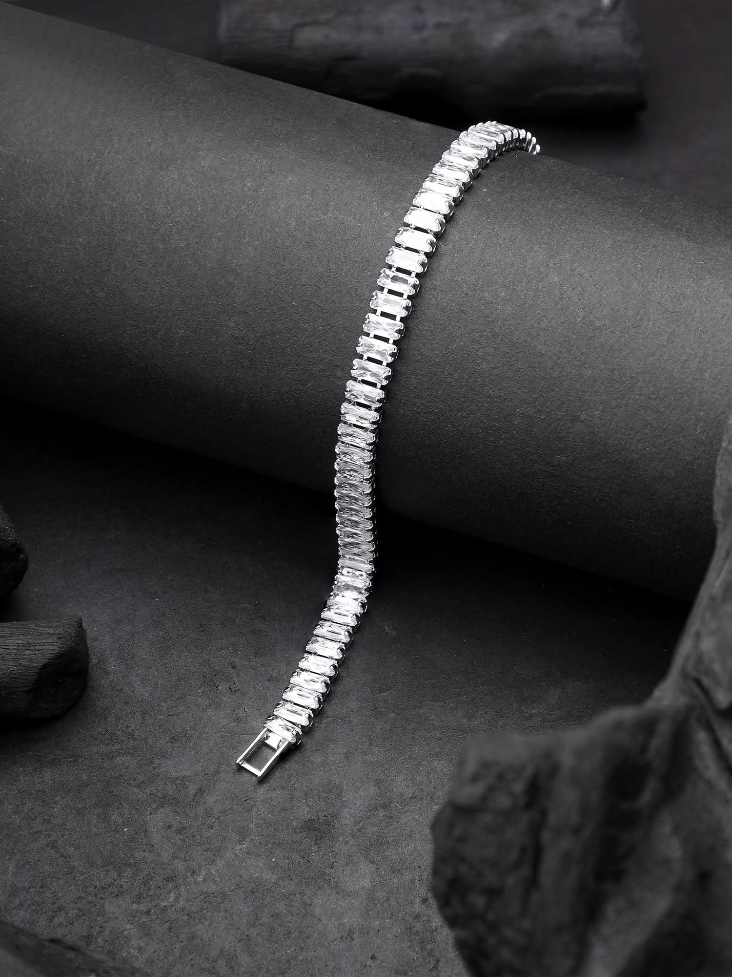 Tennis Bracelet (Silver)