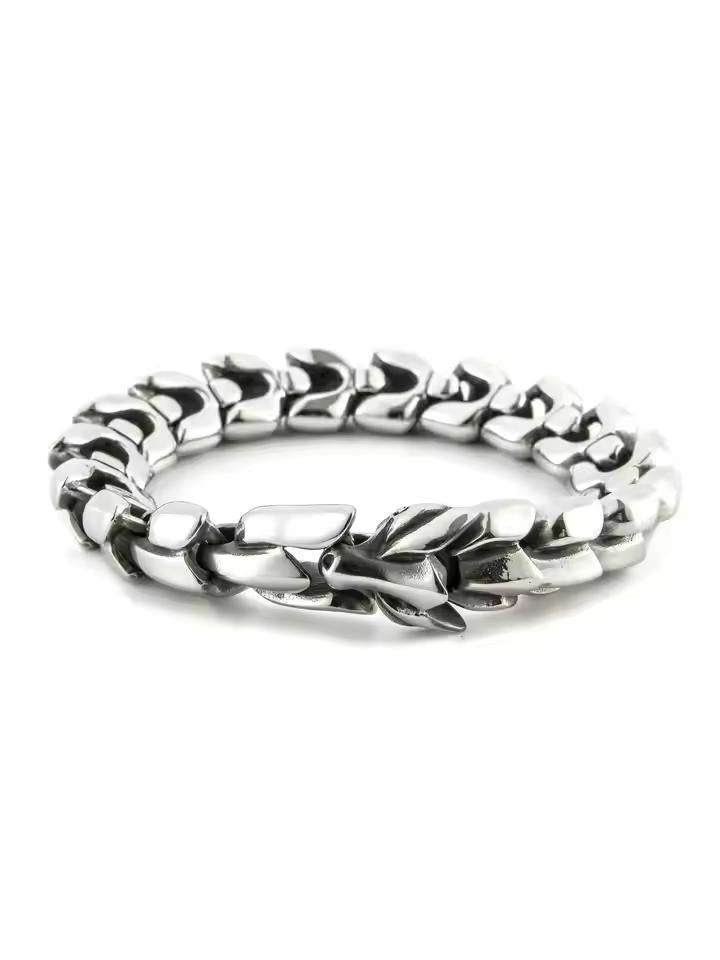 Dragon Pattern Bracelet (Silver)