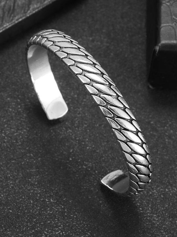 Vintage Tyre Bracelet (Silver)