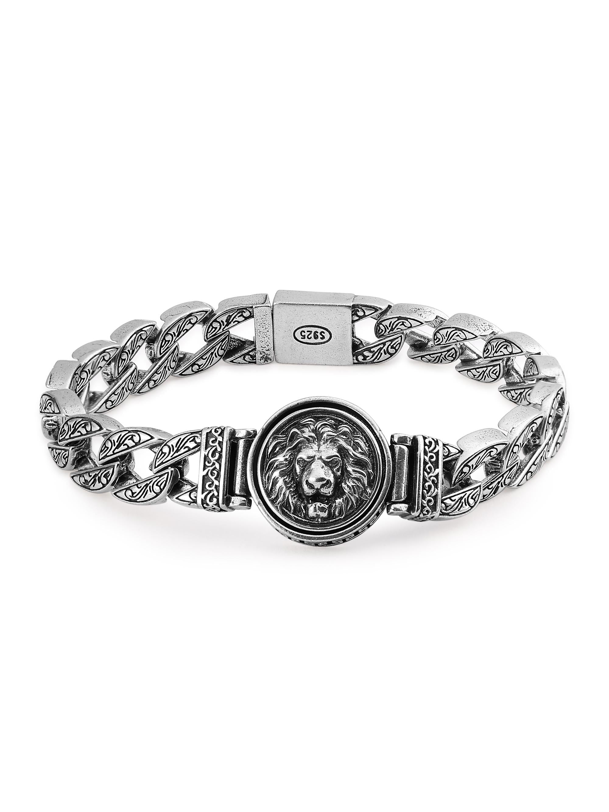 Rotating Forest King Lion Bracelet