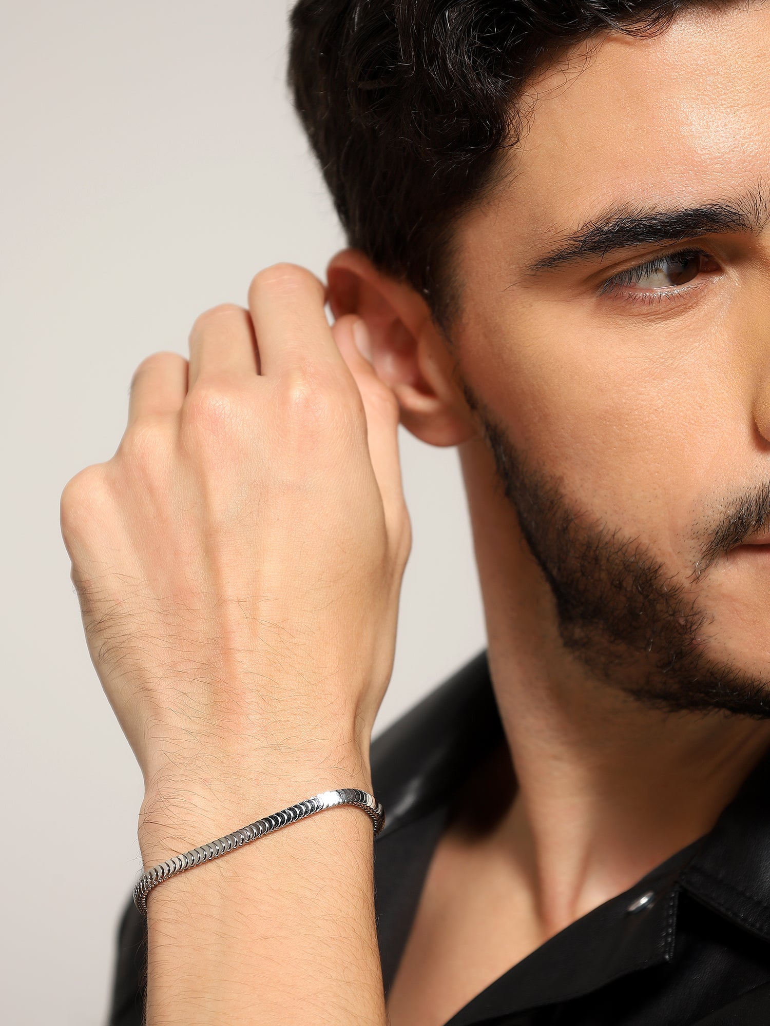 Multi Layer Design Sense Bracelet (Silver)