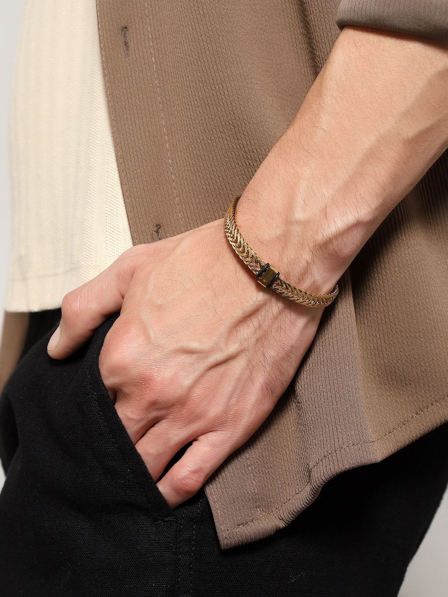 Retro Foxtail Bracelet (Gold)