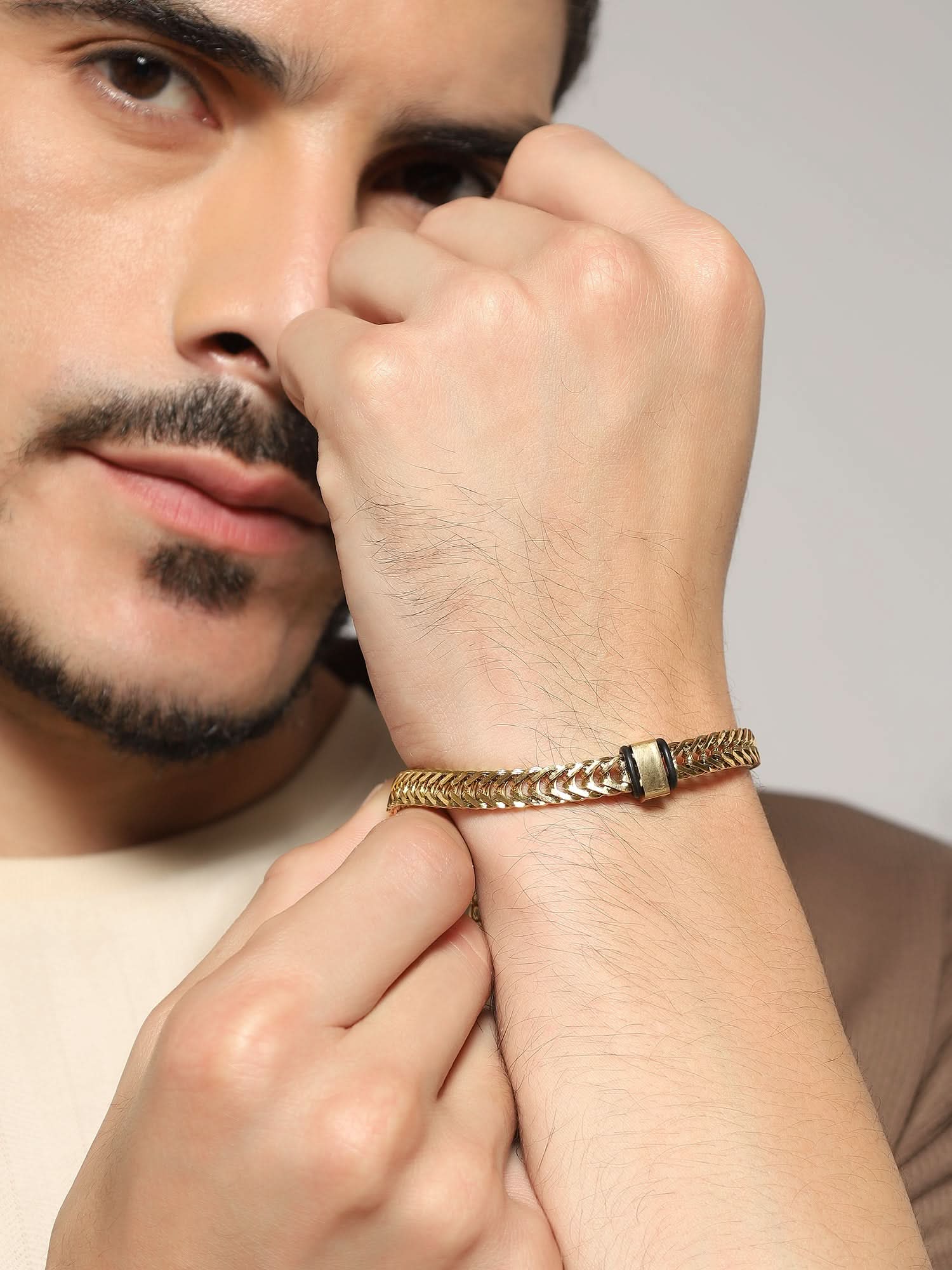 Retro Foxtail Bracelet (Gold)