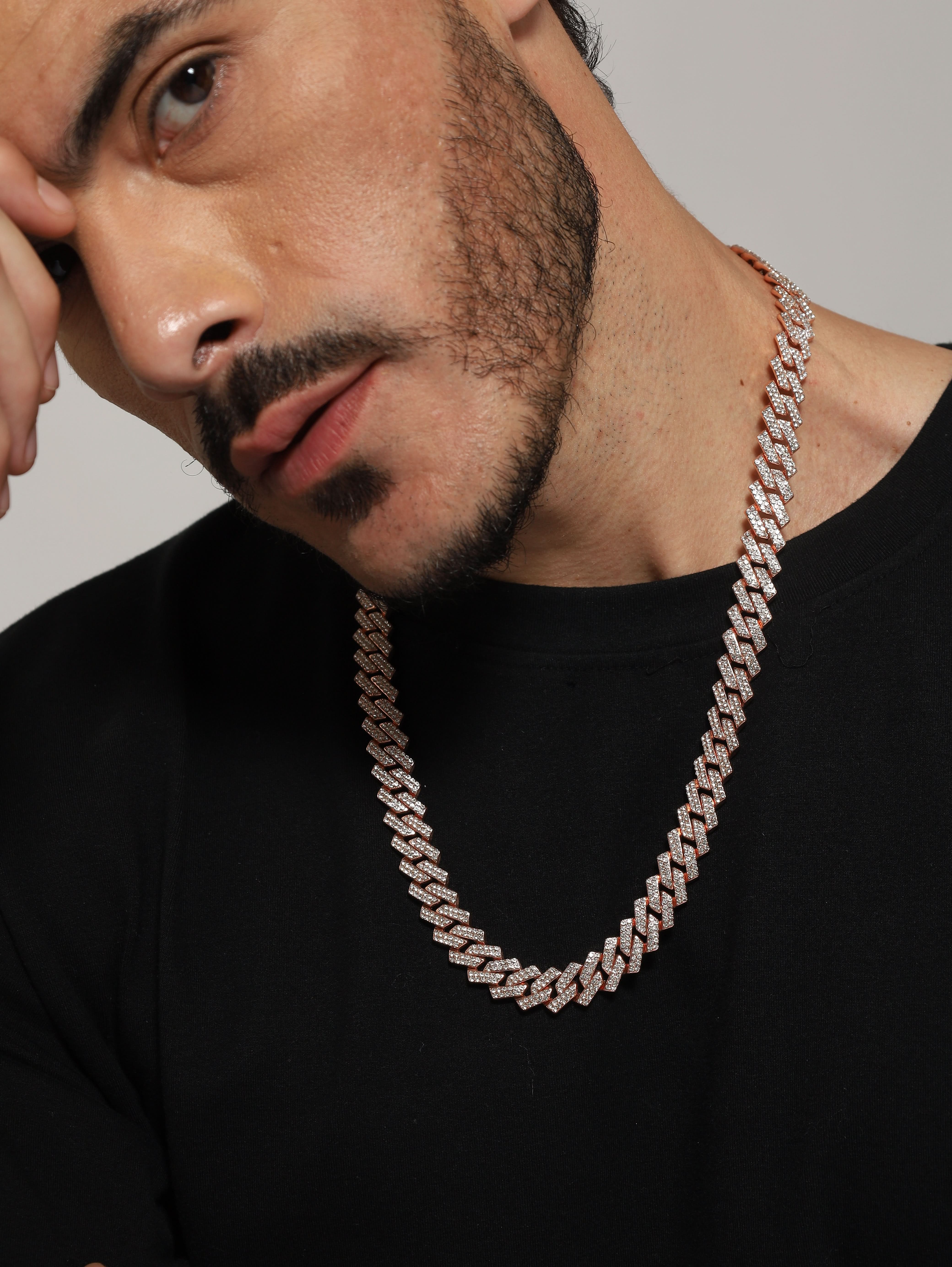Diamond Cuban Chain (Rose Gold)