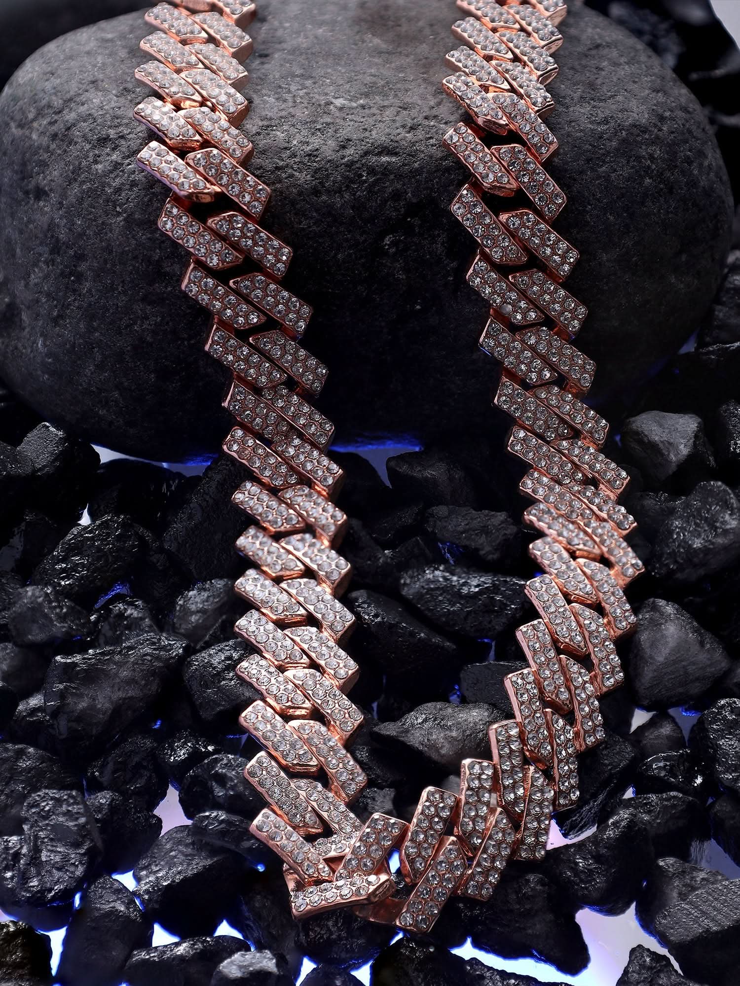 Diamond Cuban Chain (Rose Gold)