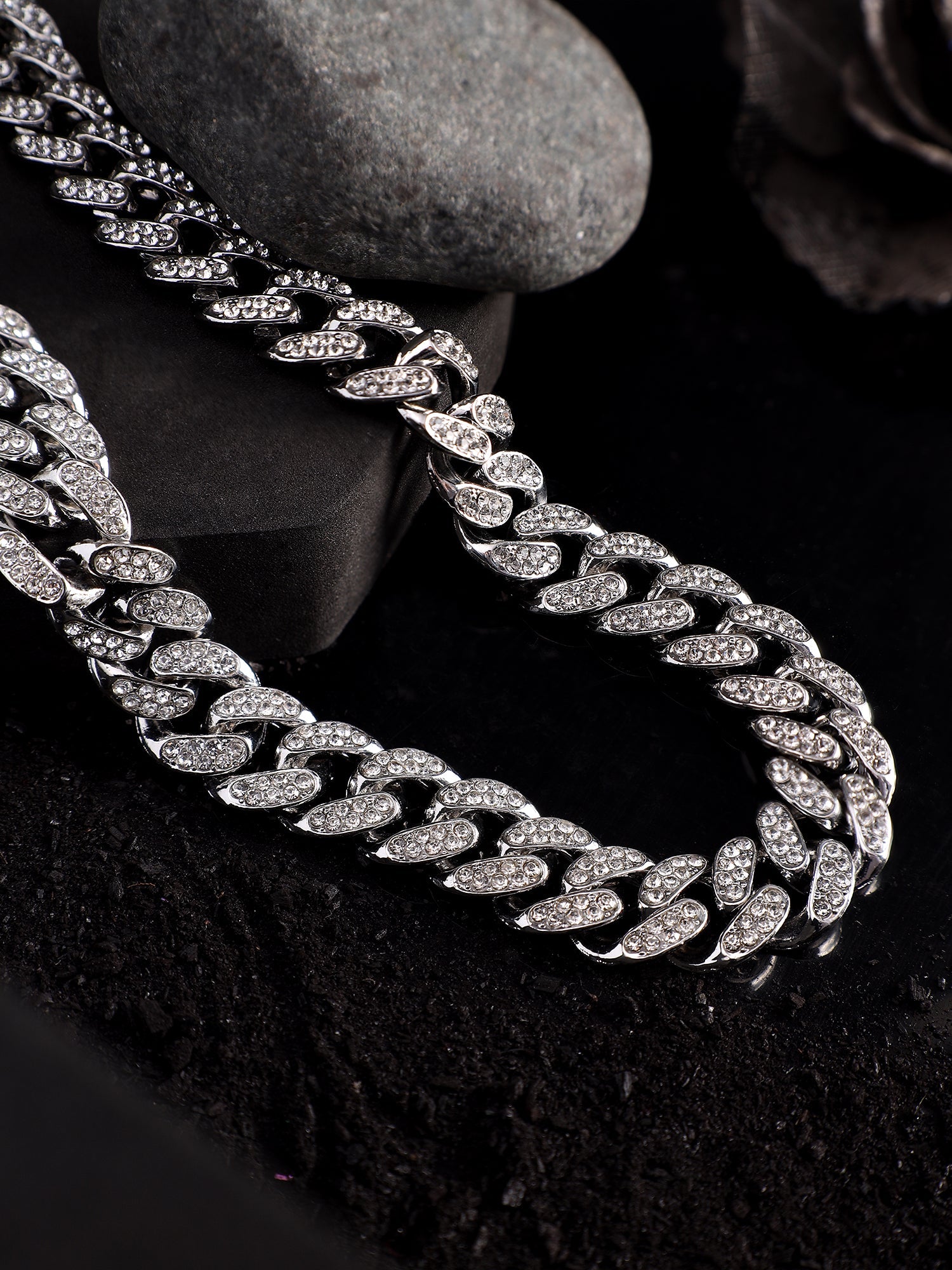 Diamond Cuban Chain (Silver)