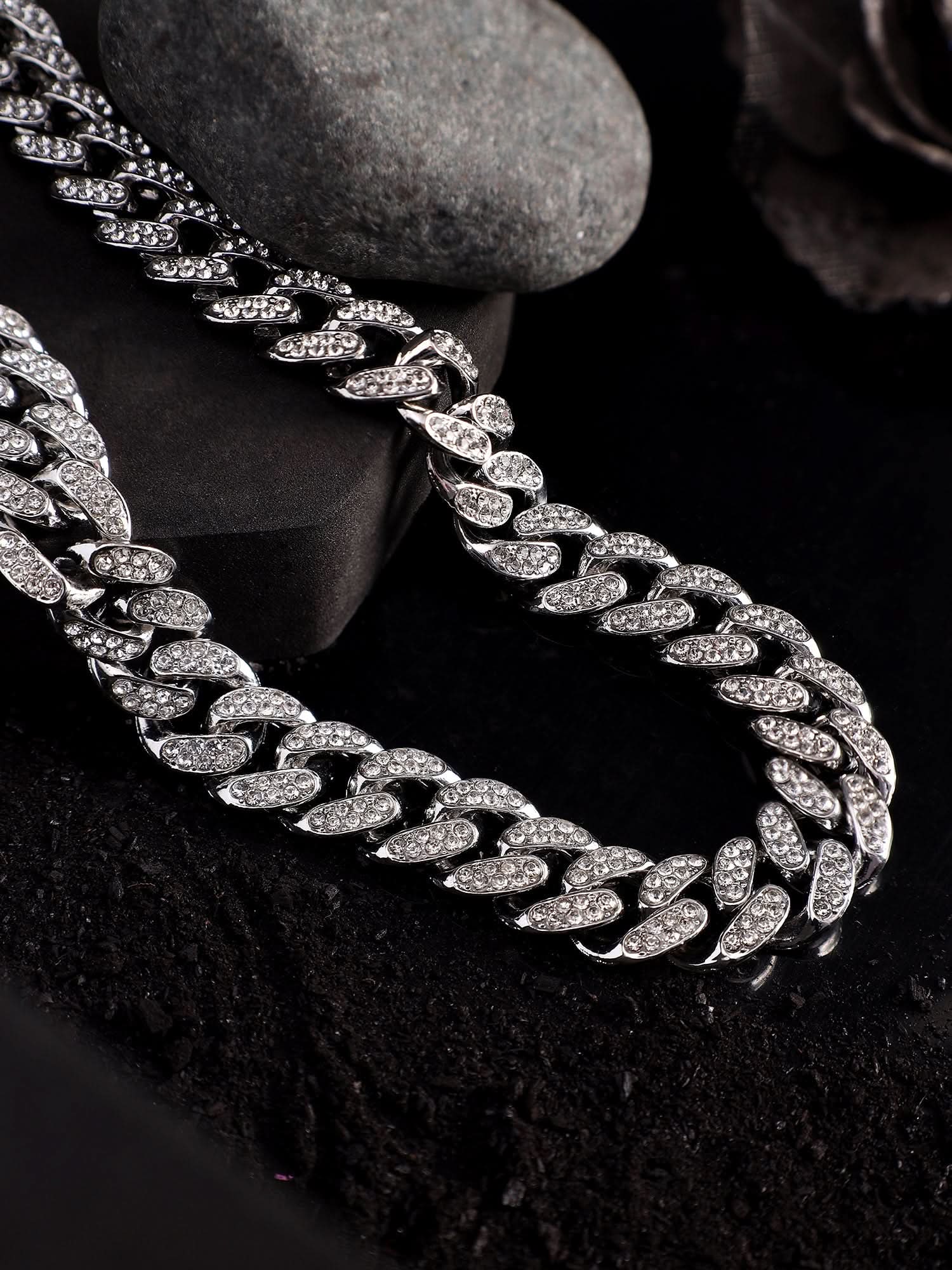 Diamond Cuban Chain (Silver)