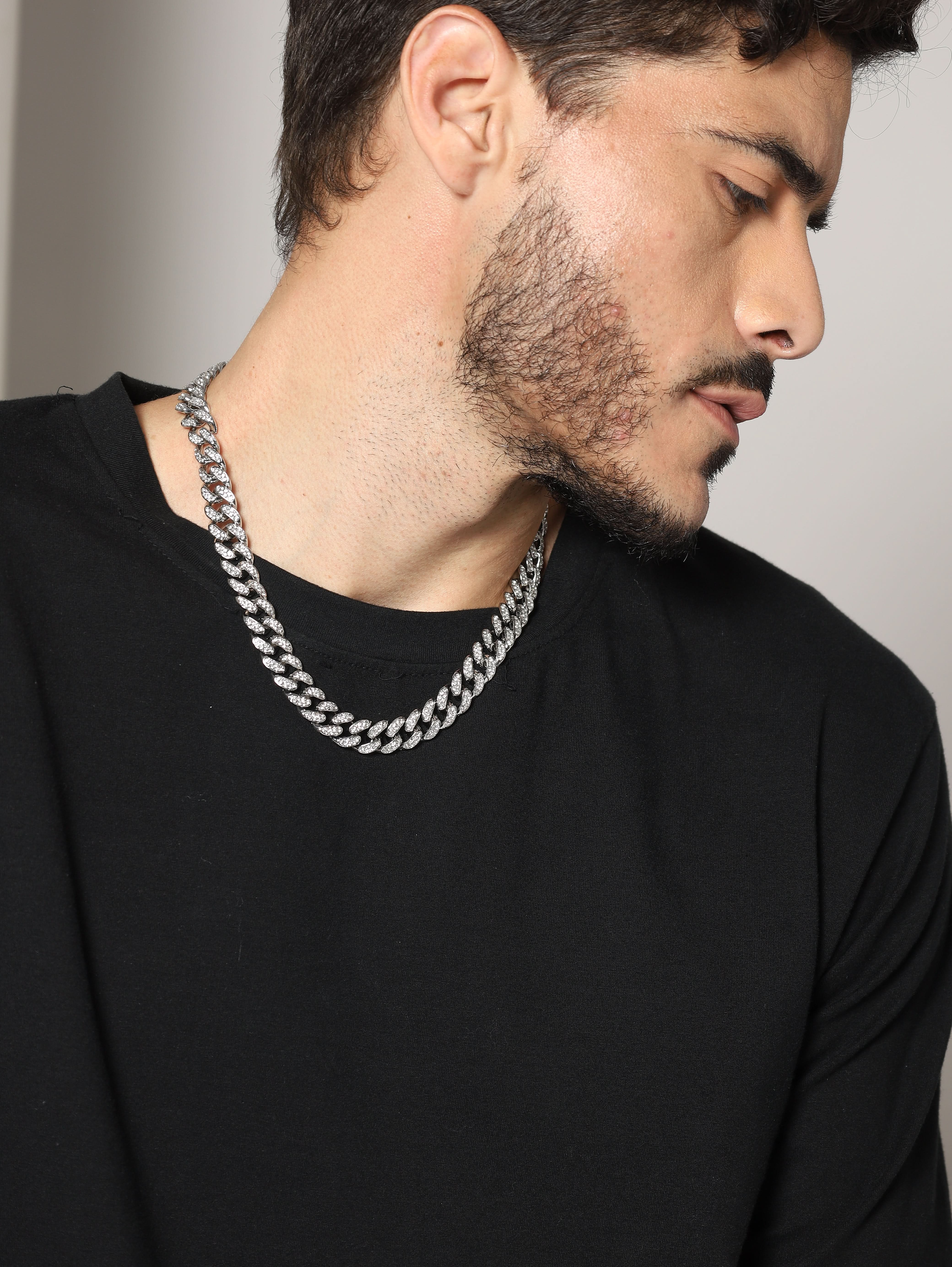 Diamond Cuban Chain (Silver)