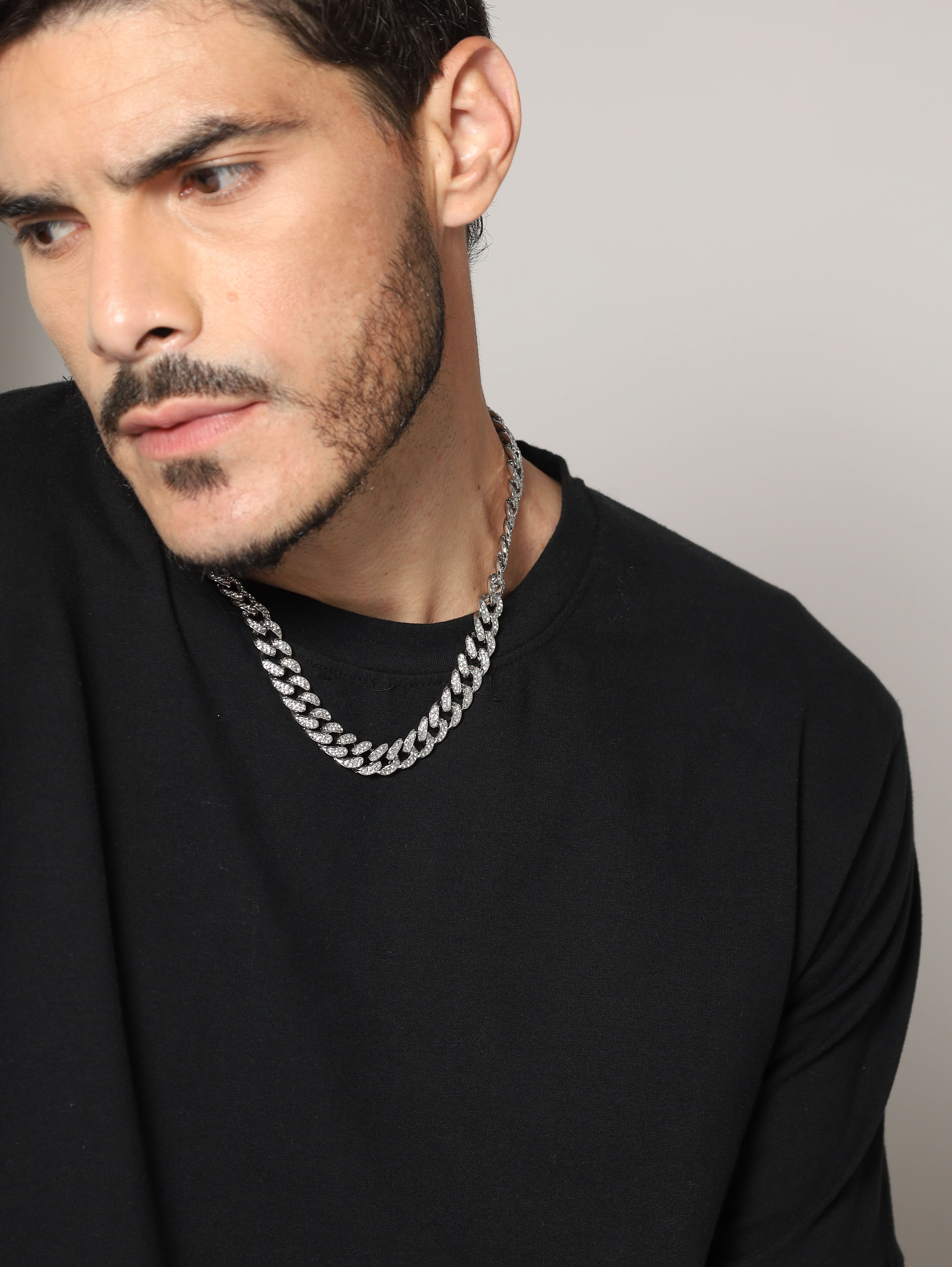 Diamond Cuban Chain (Silver)