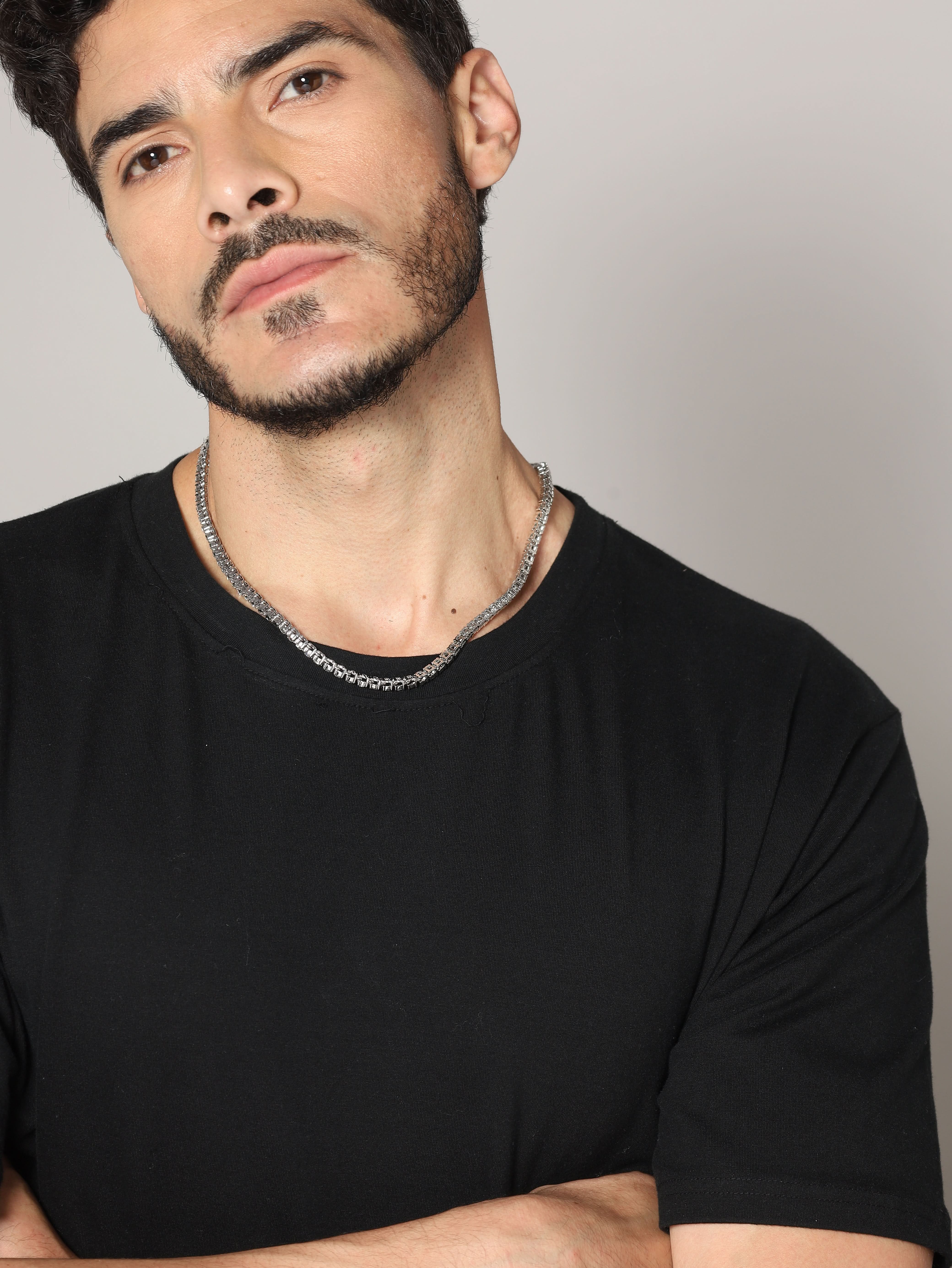 Diamond Tennis Chain (Silver)