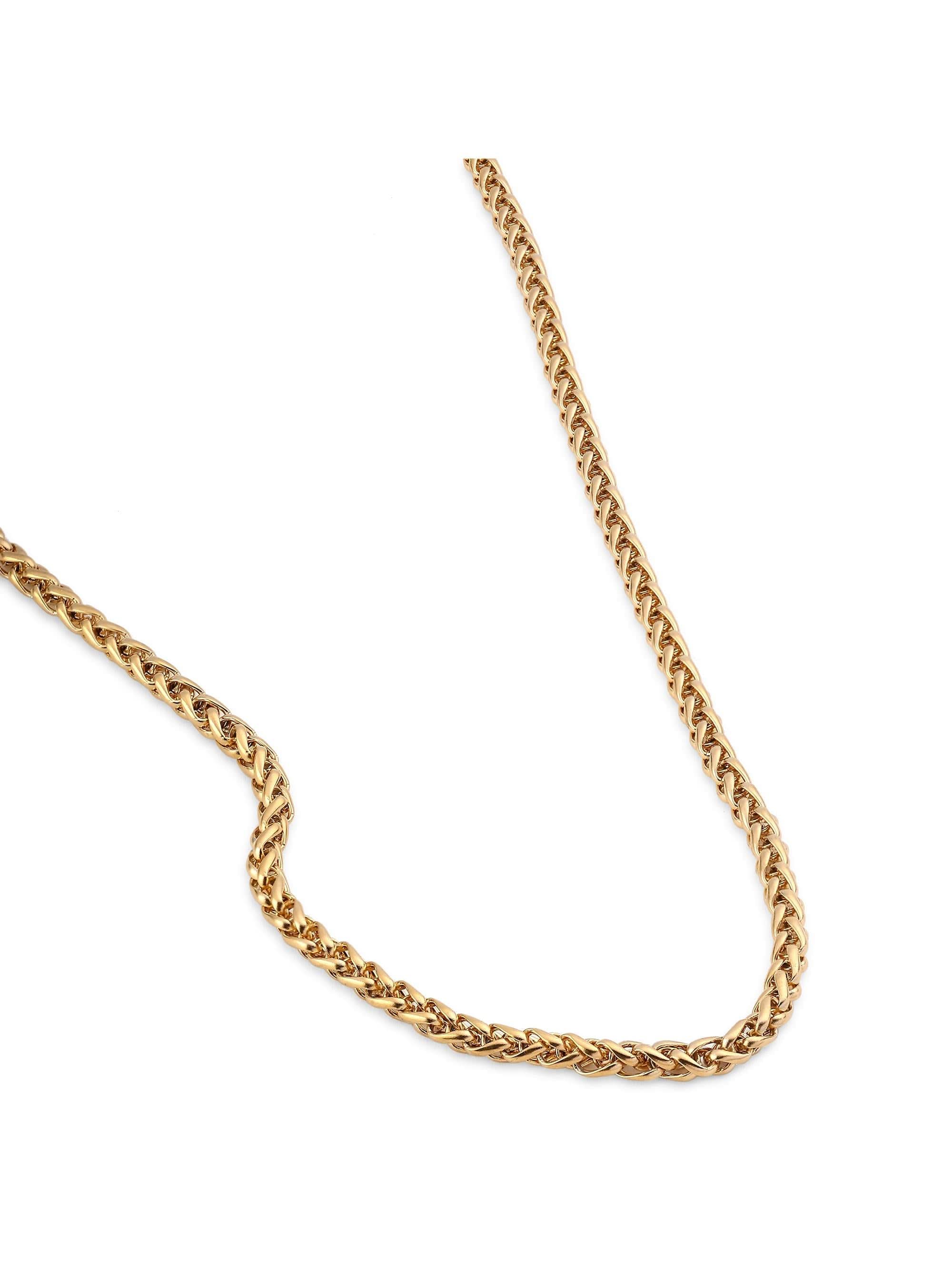 Chunky Flower Wheat Chain (Gold)