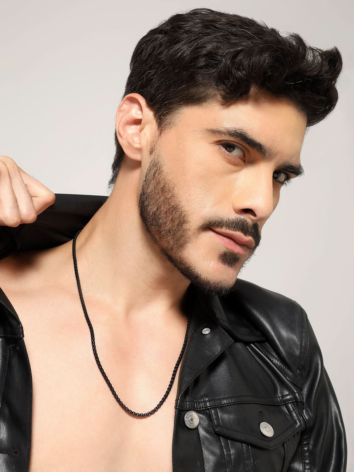 Square Rolo Chain (Black)