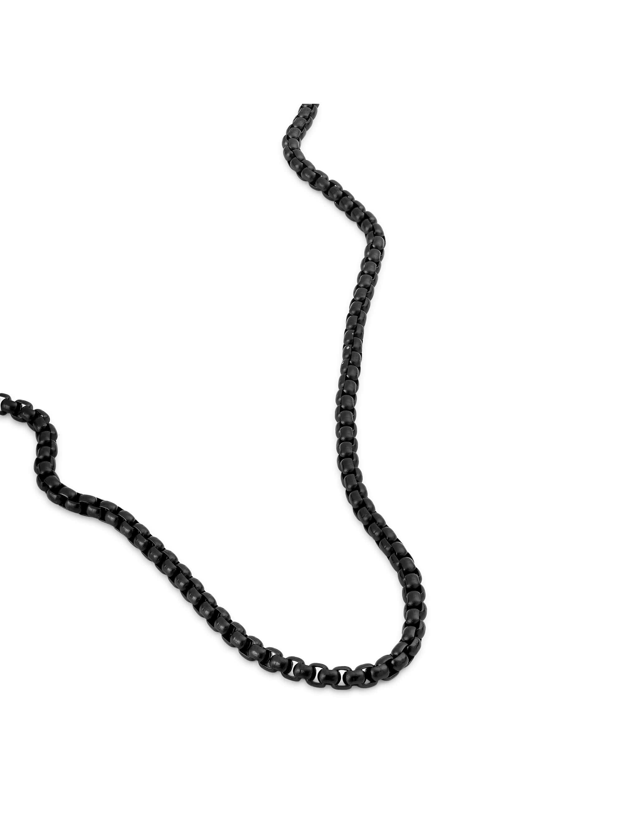 Square Rolo Chain (Black)
