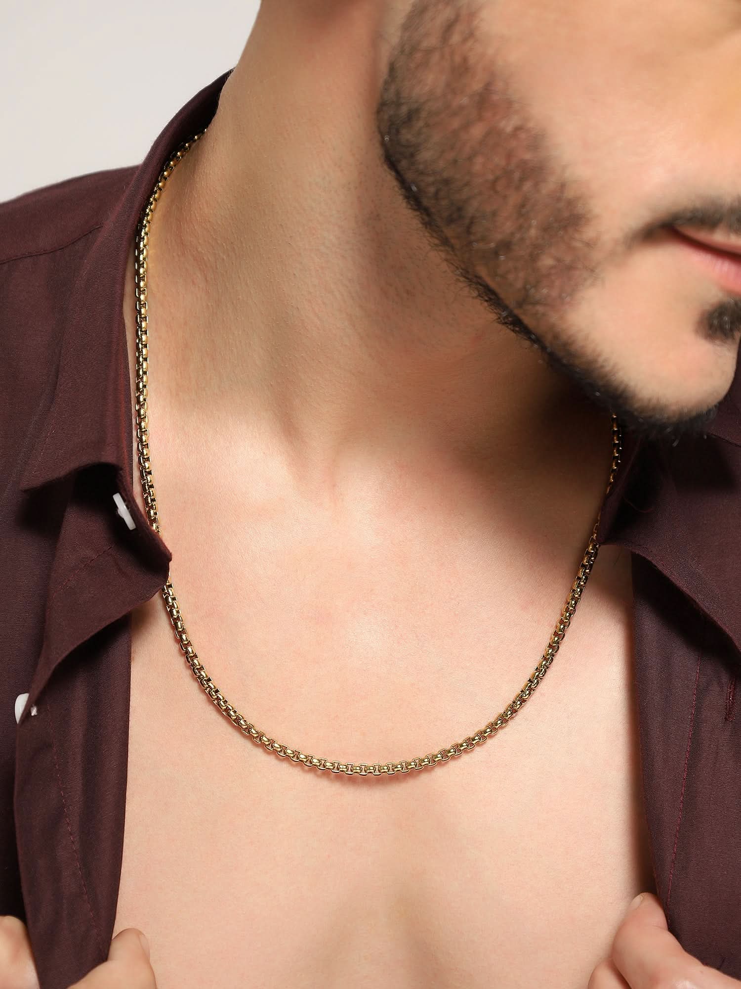 Square Rolo Chain (Gold)