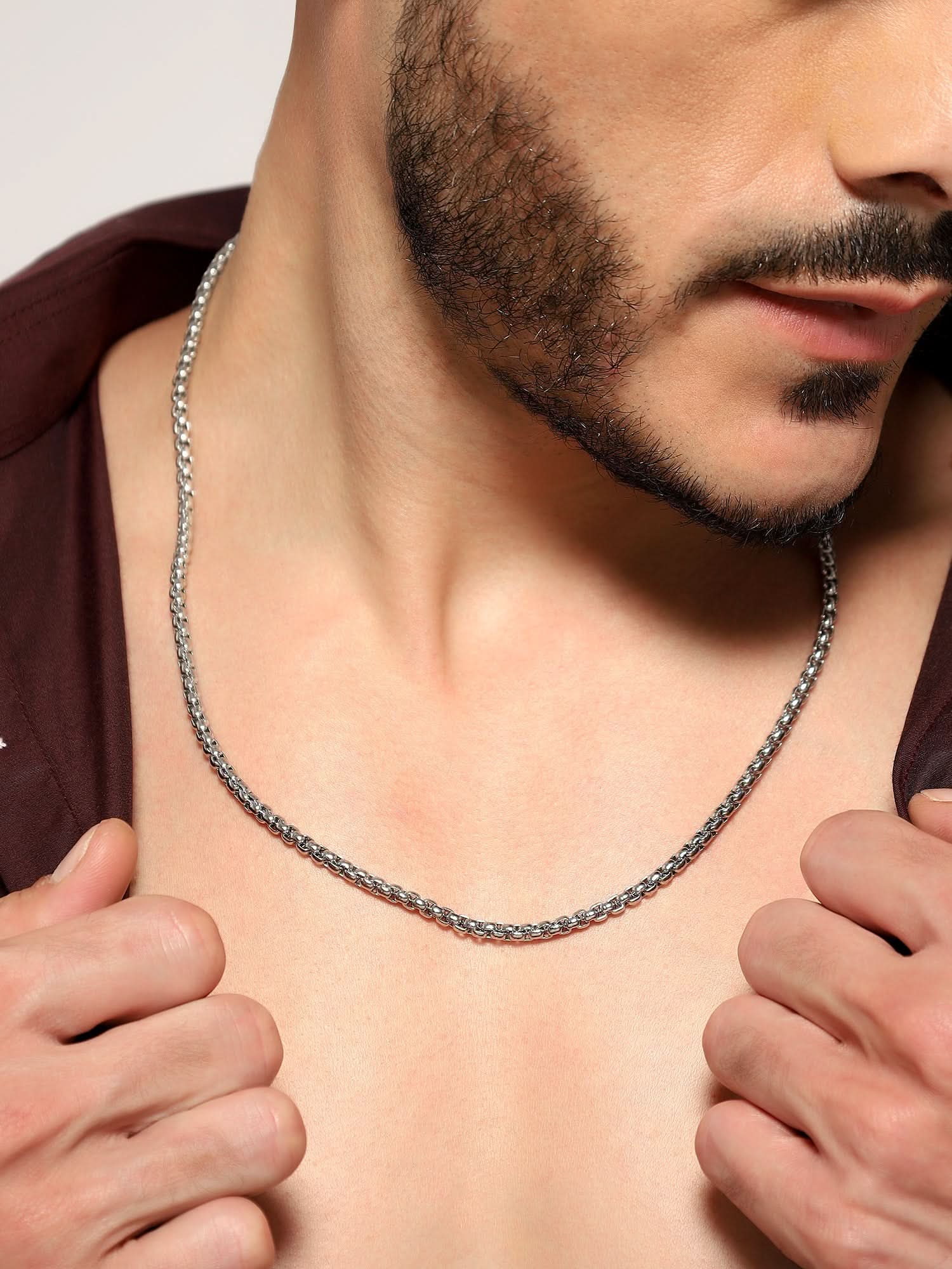 Square Rolo Chain (Silver)