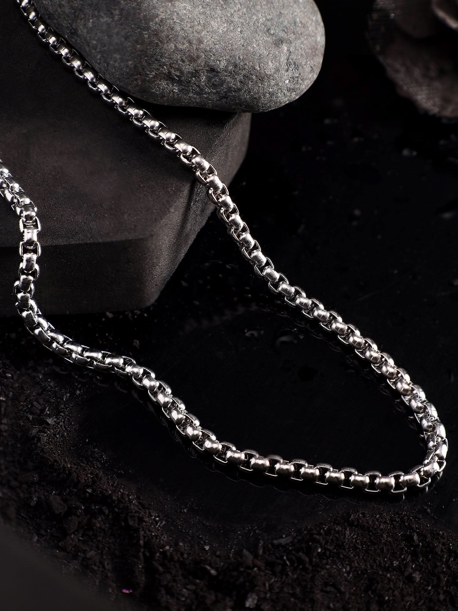 Square Rolo Chain (Silver)