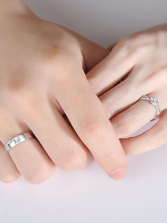 Angel's Love Couple Ring Set