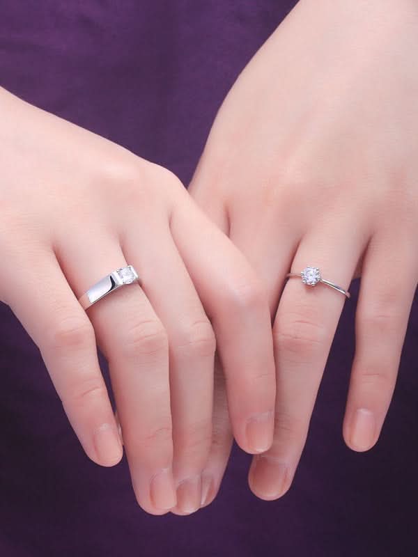 Moon Star Heart Shape Rings Set