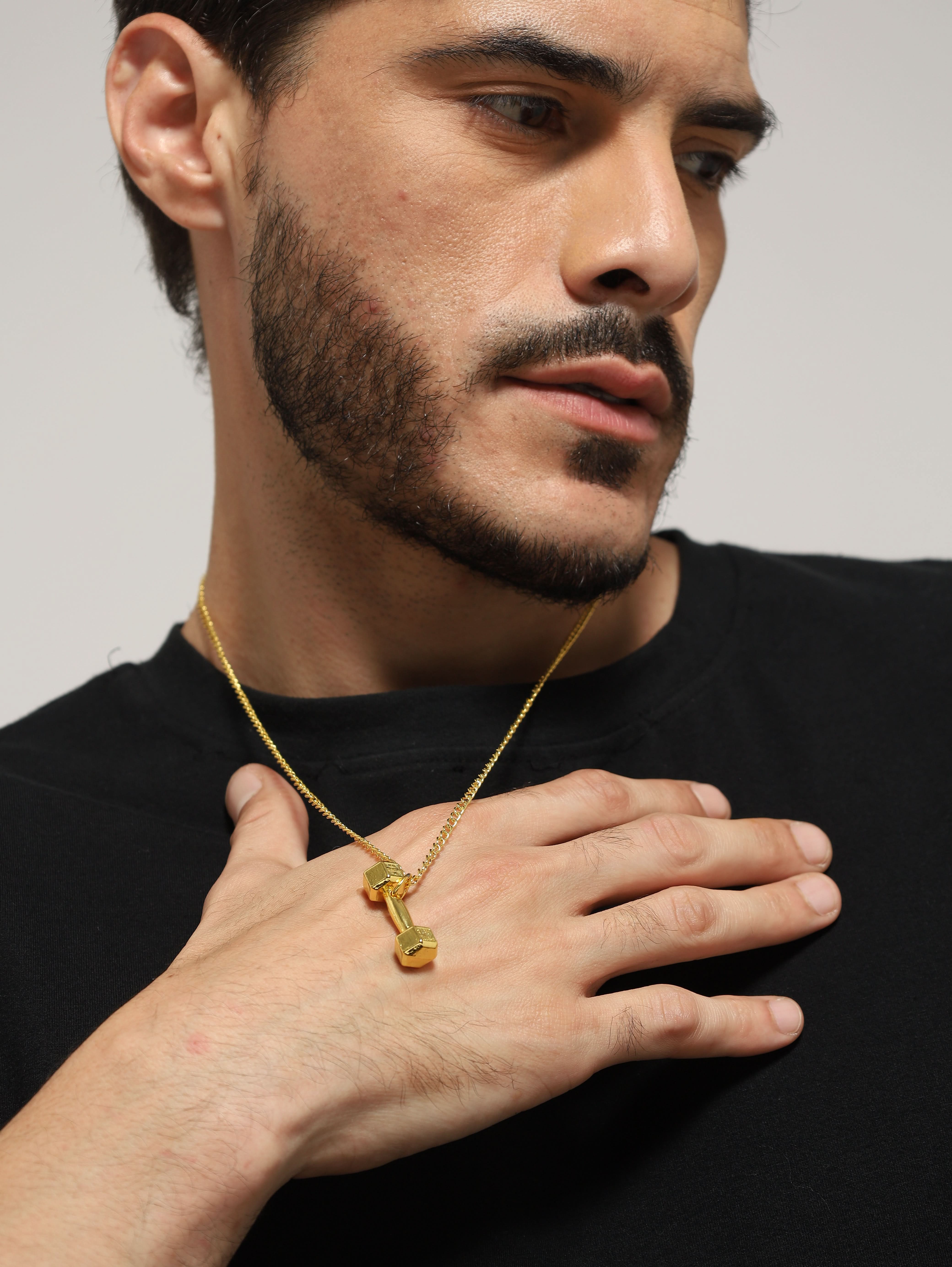 Dumbell Pendant (Gold)
