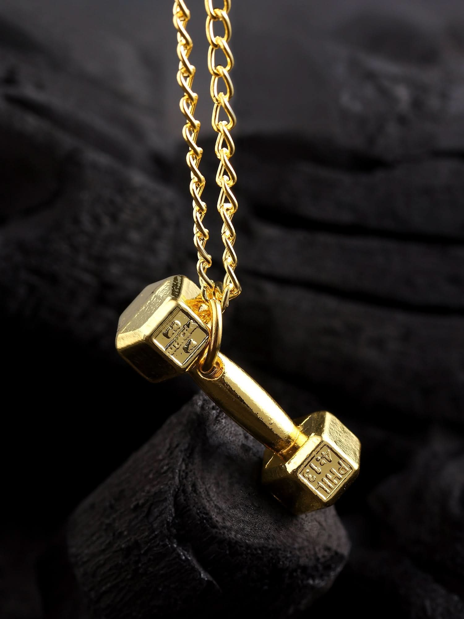 Dumbell Pendant (Gold)