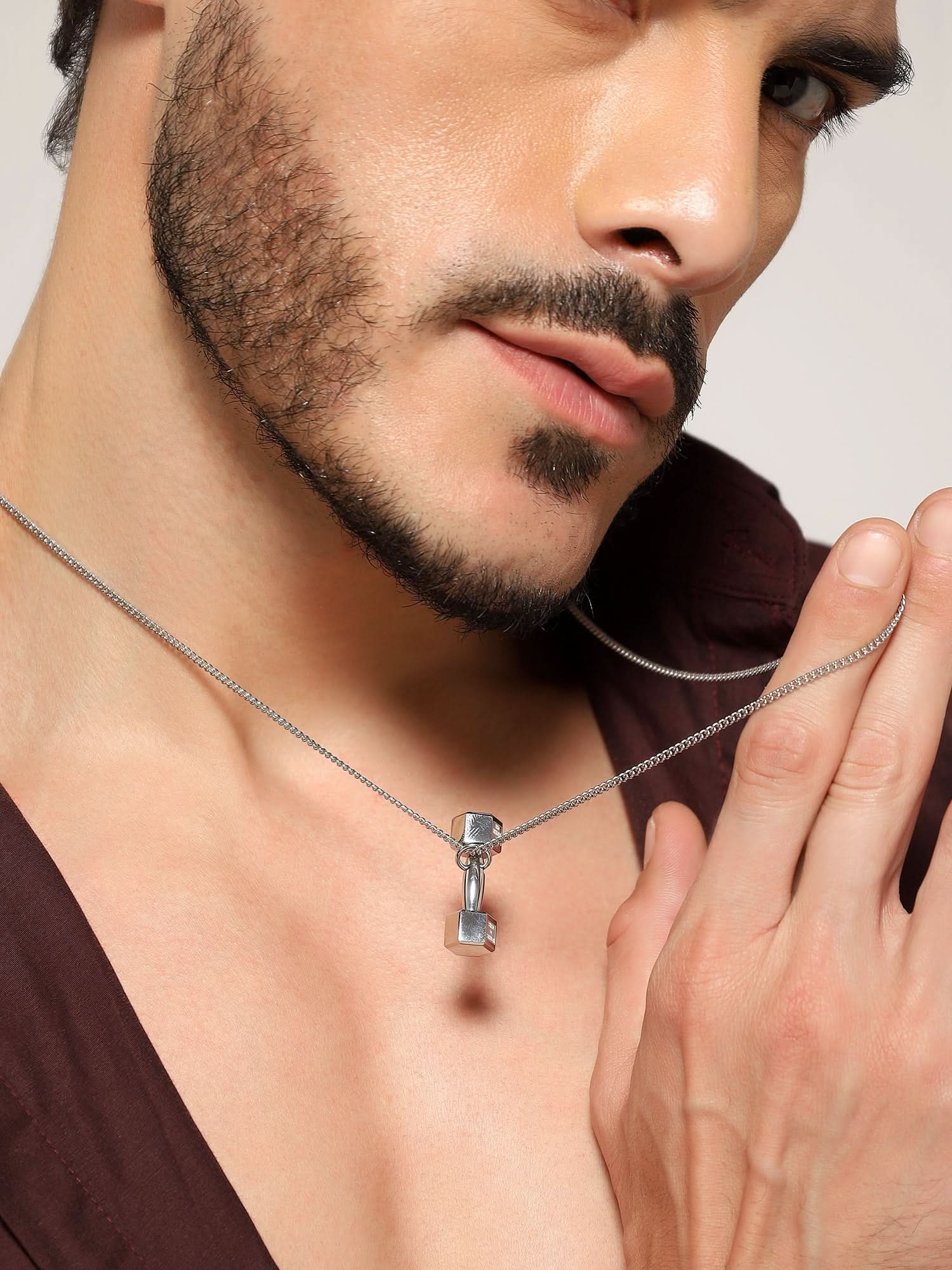 Dumbell Pendant (Silver)