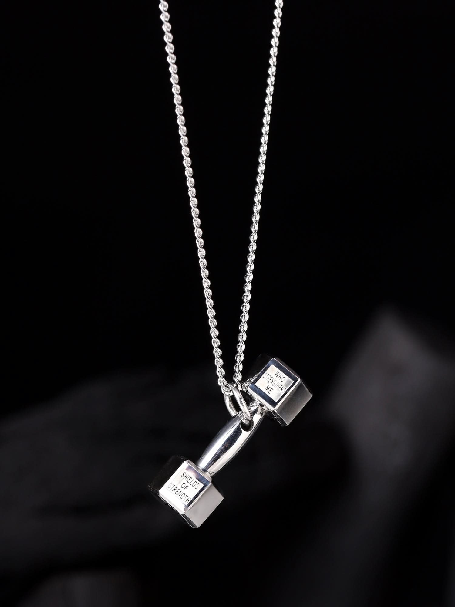 Dumbell Pendant (Silver)
