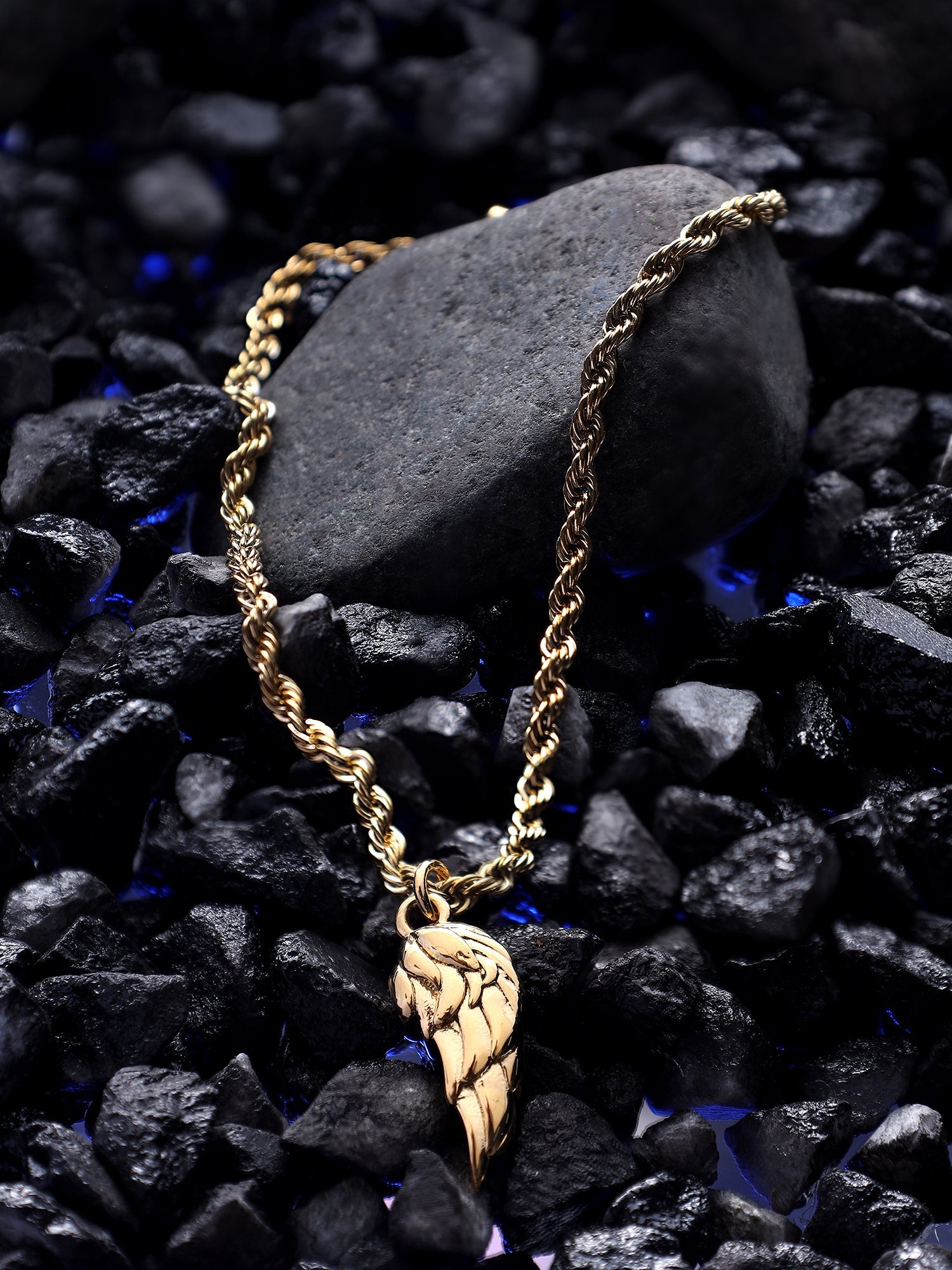 Cupid Angel Wing Pendant (Gold)