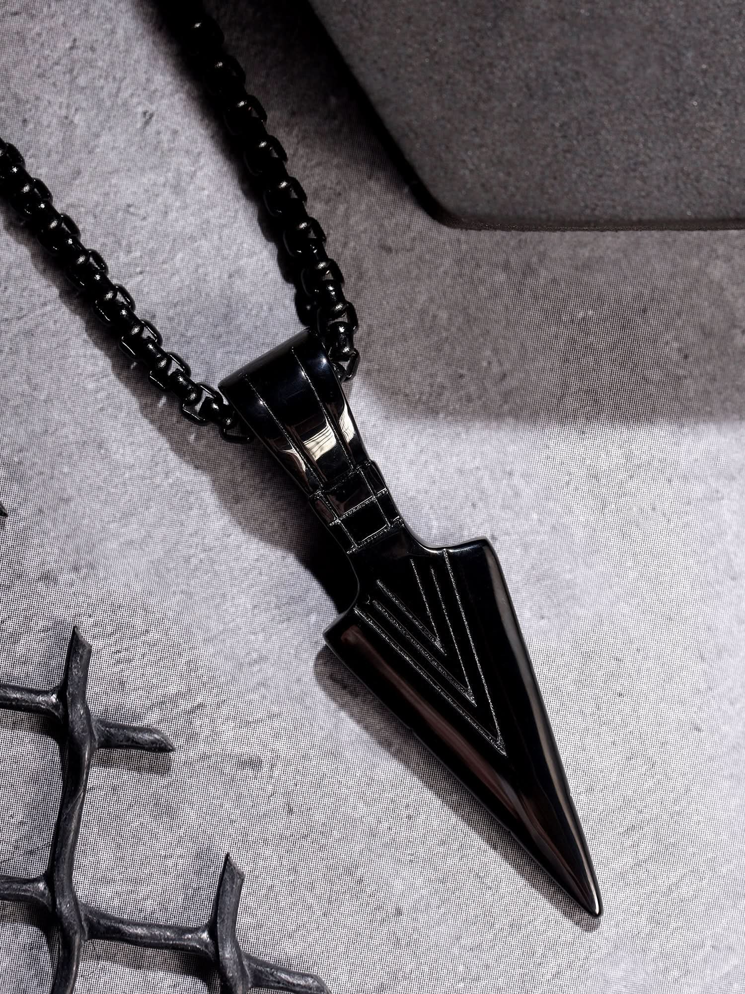 Punk Arrow Pendant (Black)