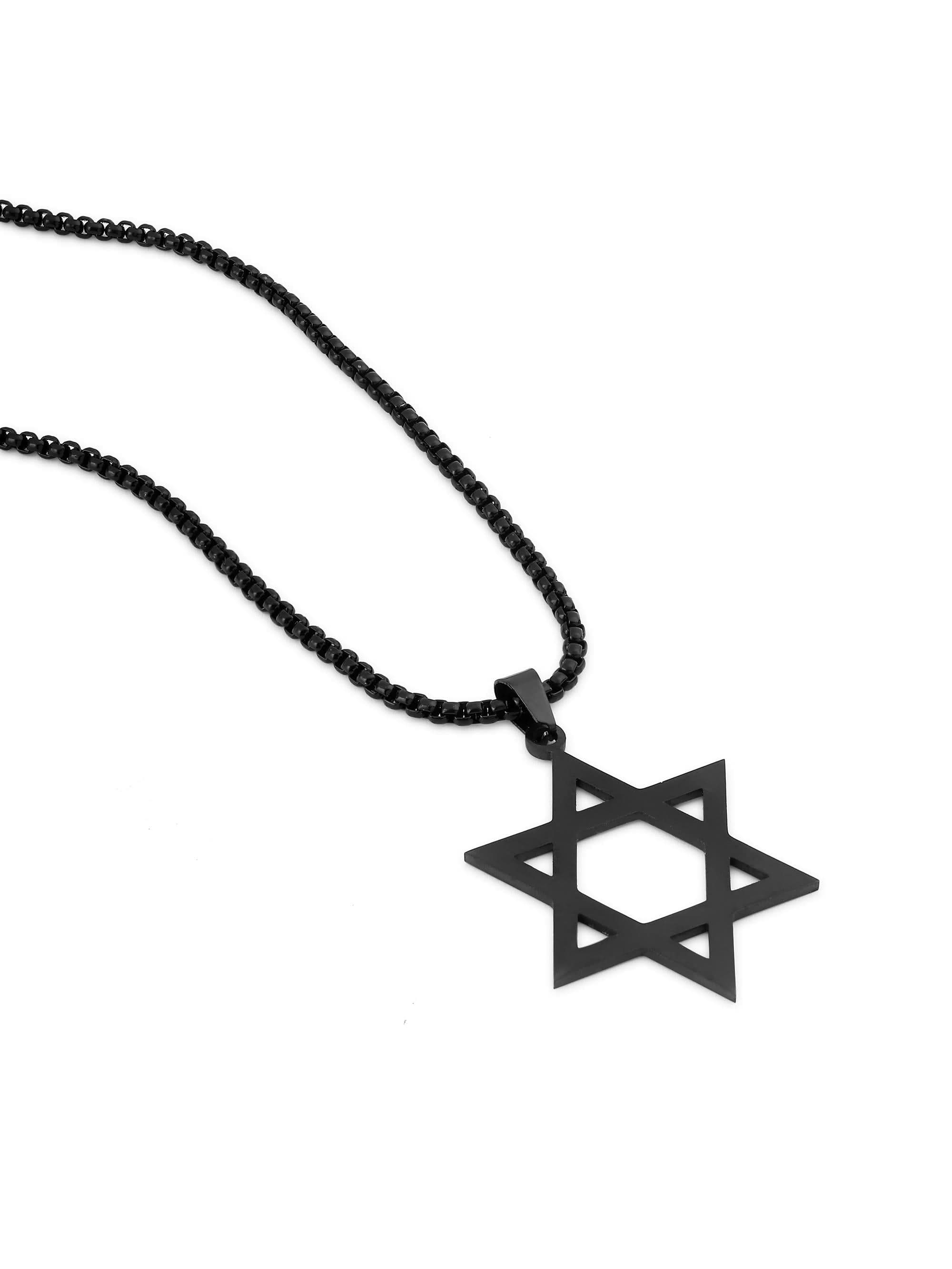 Six Pointed Star Pendant (Black)