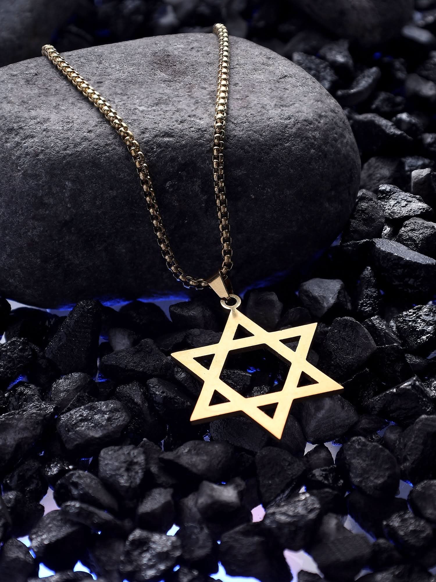 Six Pointed Star Pendant (Gold)