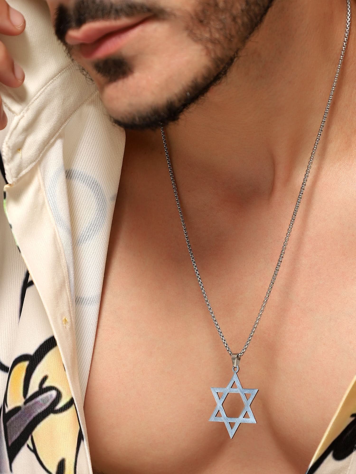 Six Pointed Star Pendant (Silver)