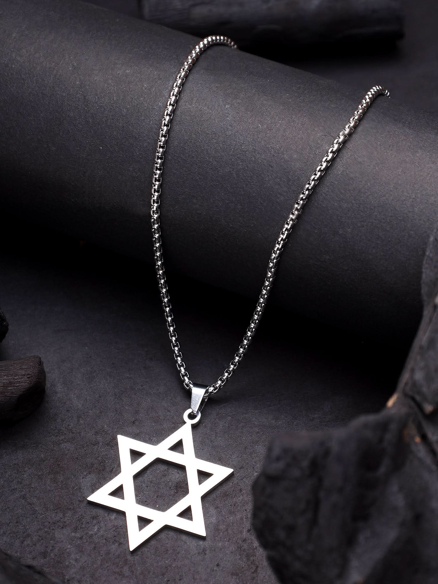 Six Pointed Star Pendant (Silver)