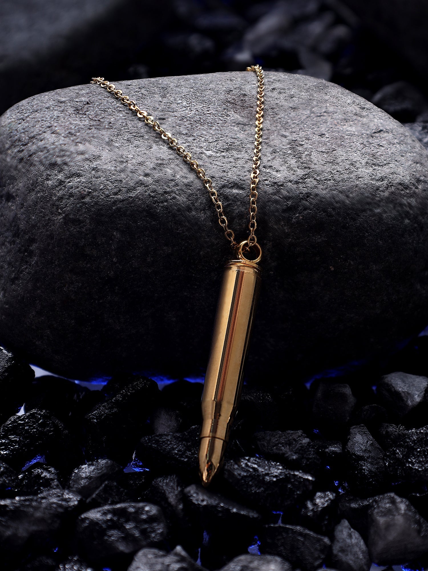 Bullet Head Pendant (Gold)