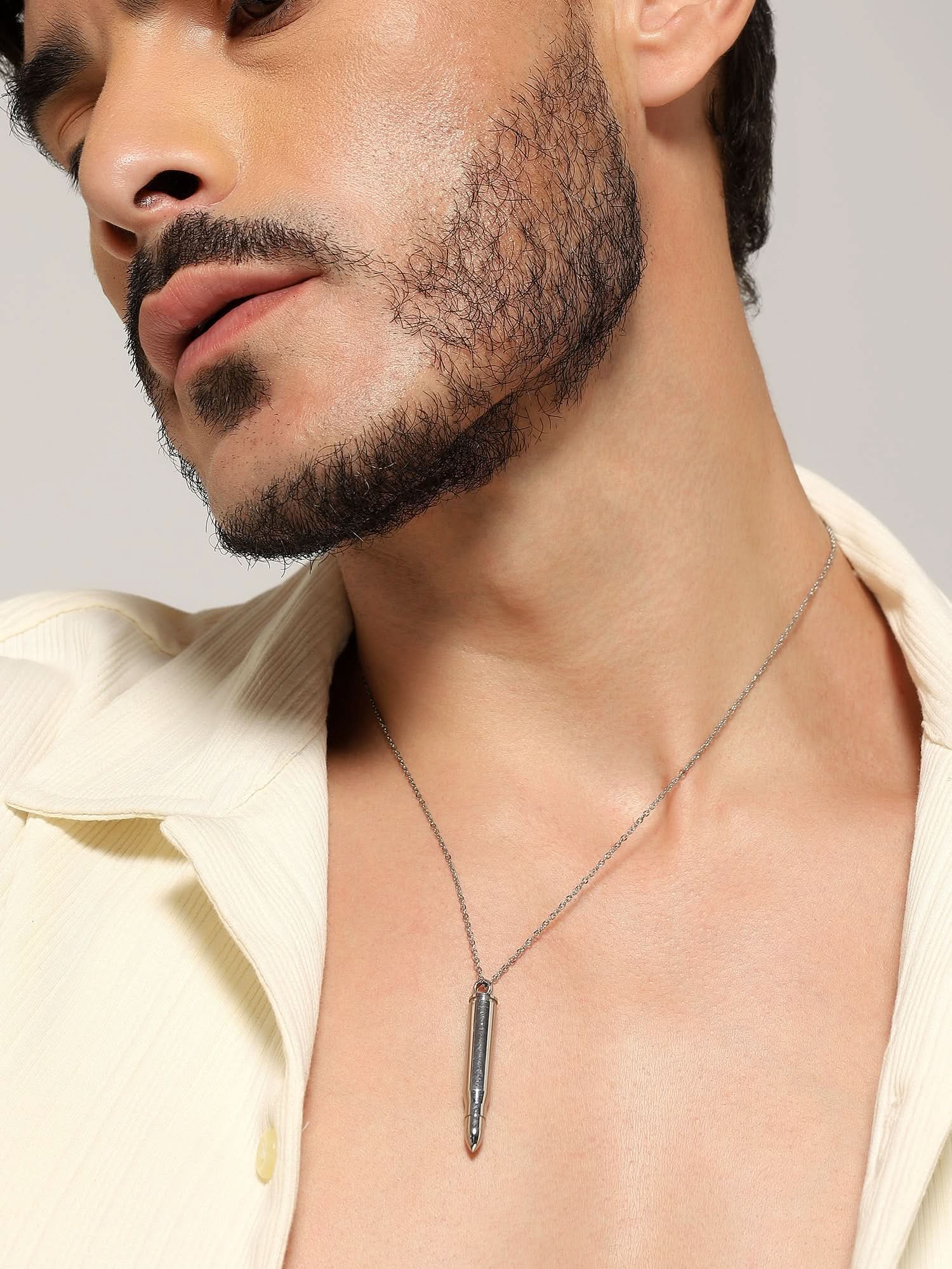 Bullet Head Pendant (Silver)