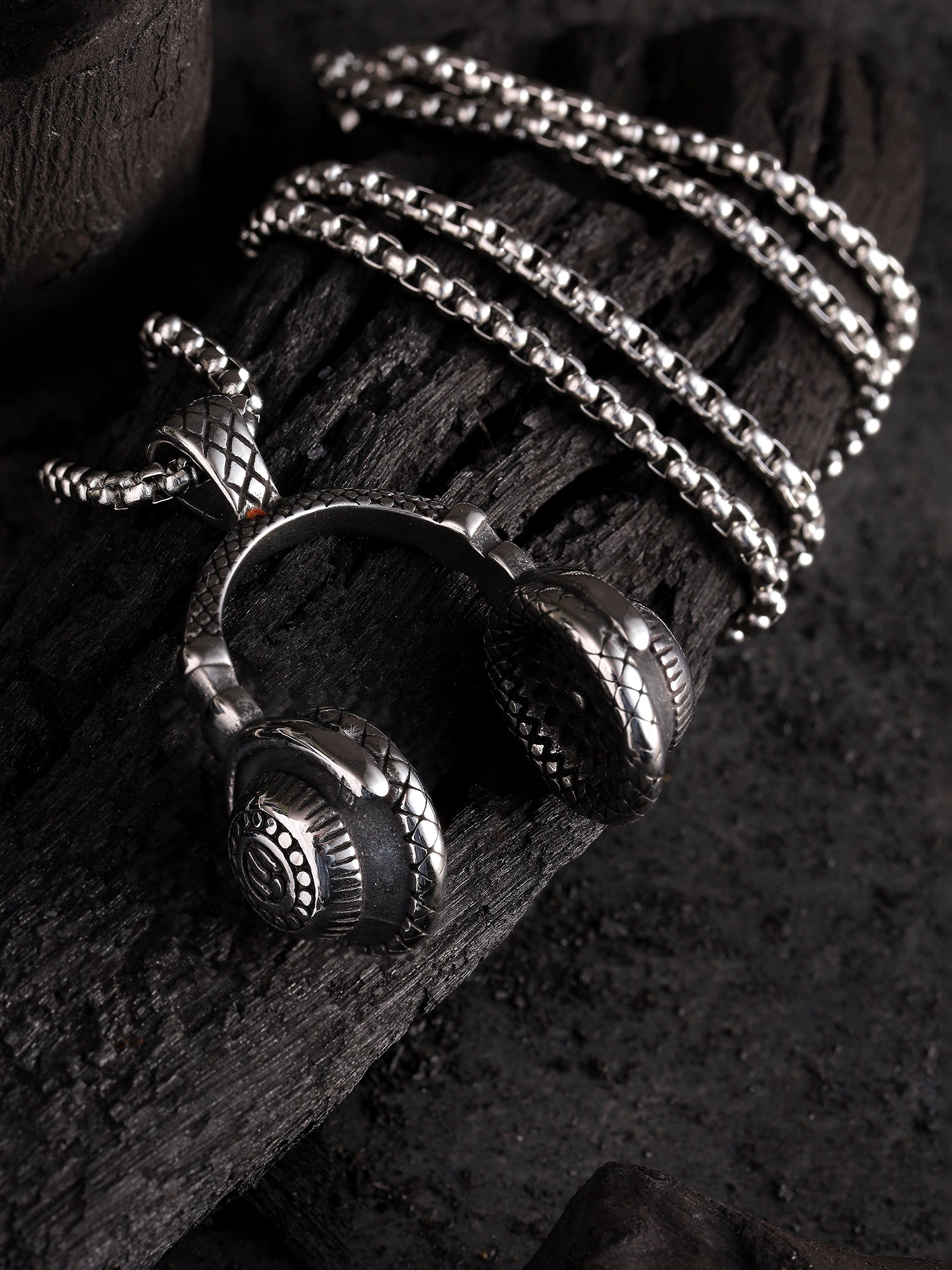 DJ Music Phone Pendant (Silver)