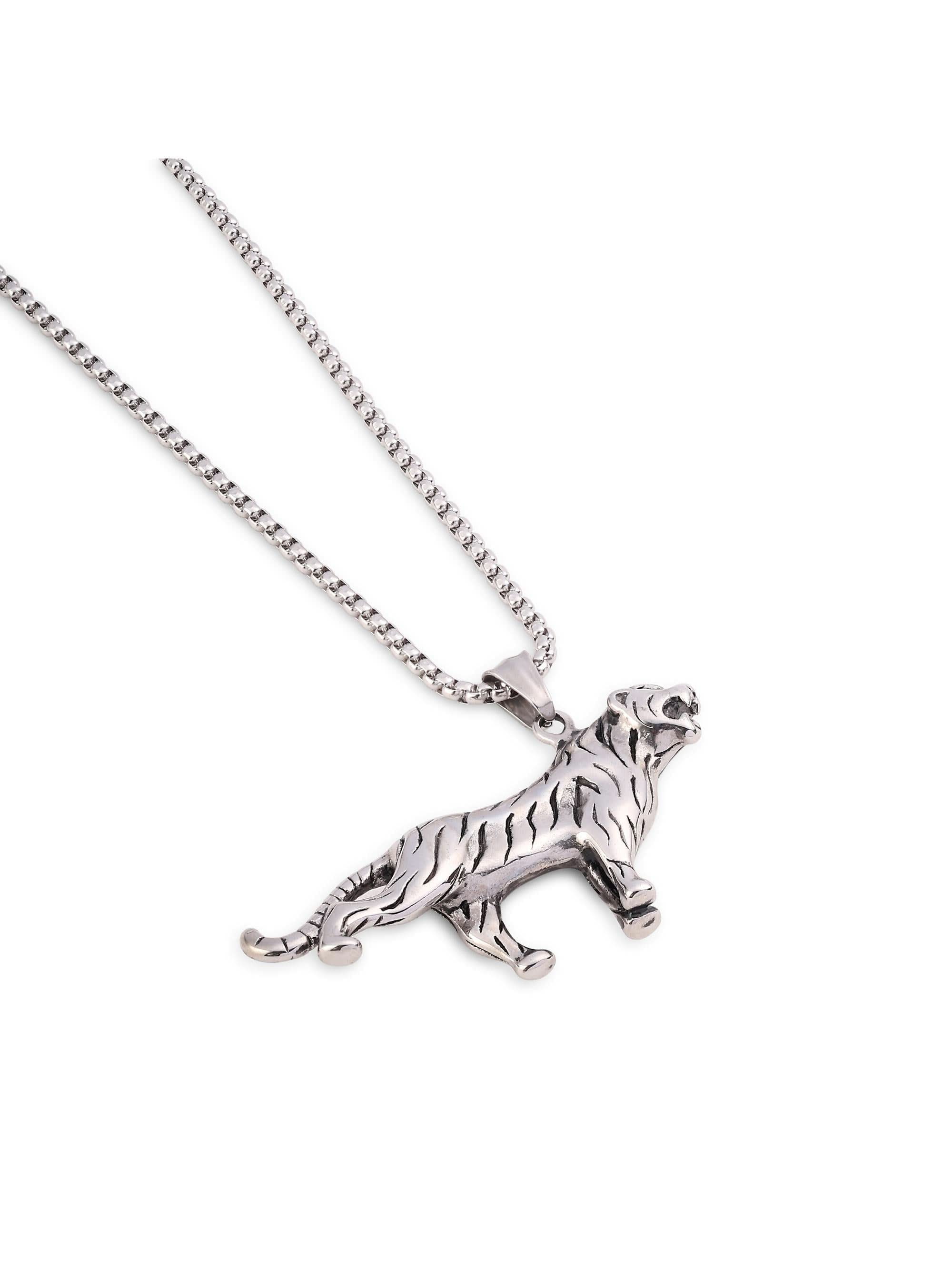 Domineering Tiger Pendant (Silver)