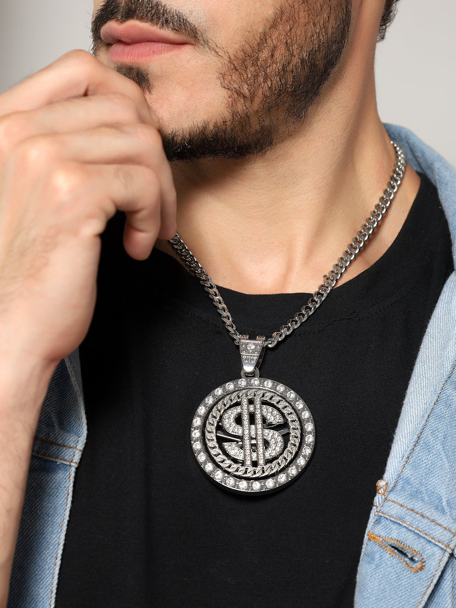 Luxe Dollar Spinner Pendant