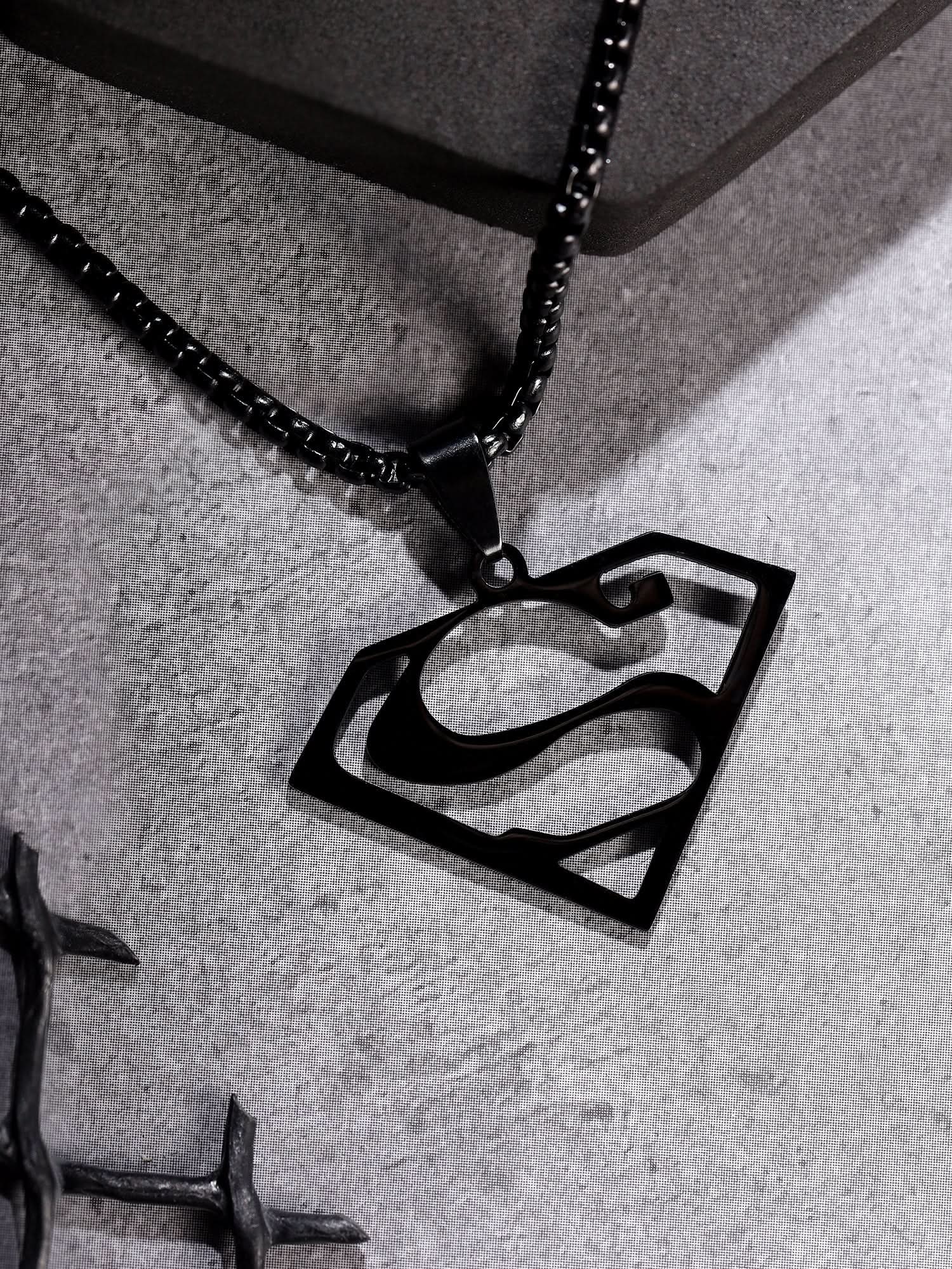 Superman Krypton Icon Pendant (Black)