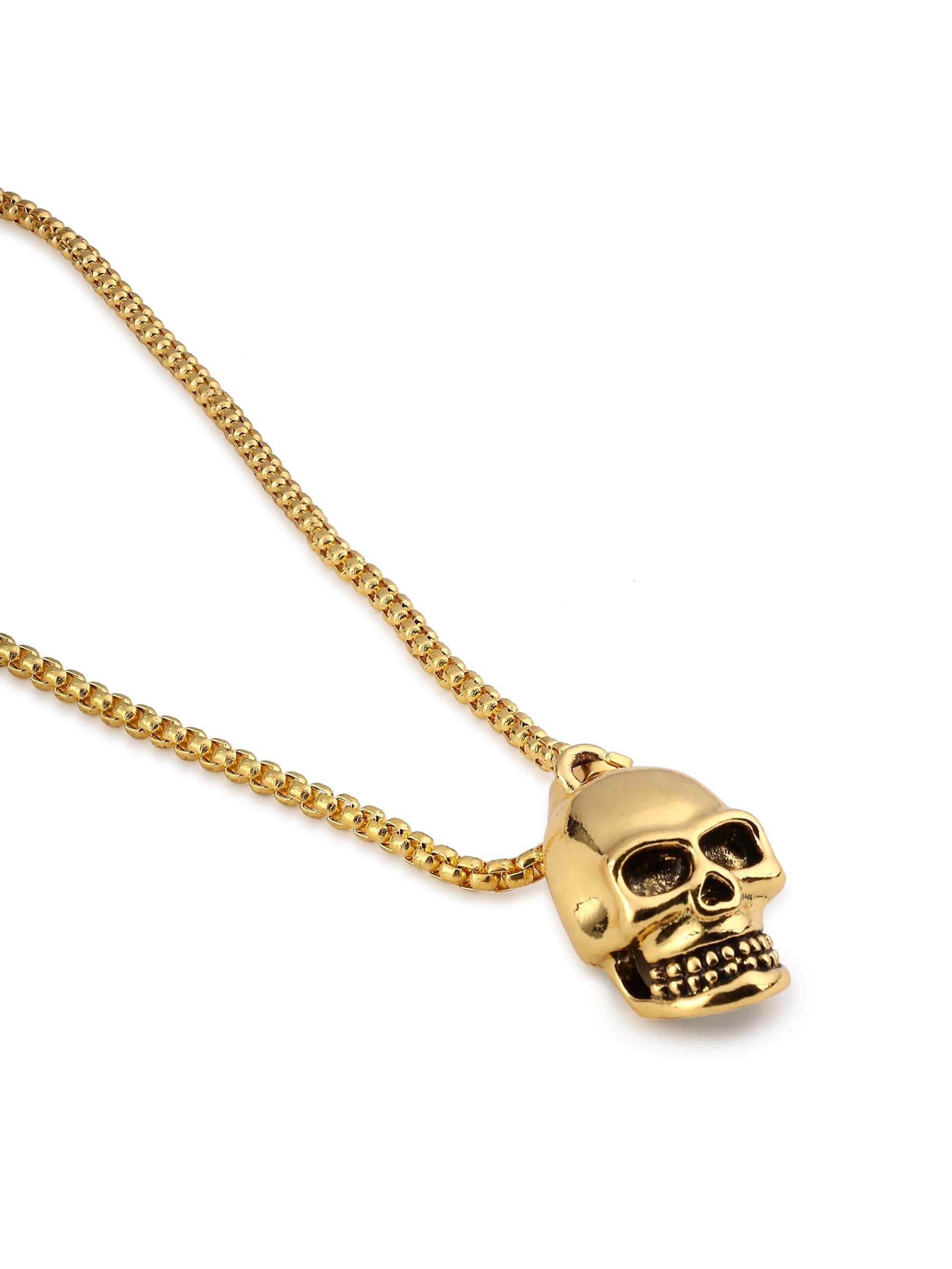 Midnight Skull Pendant (Gold)