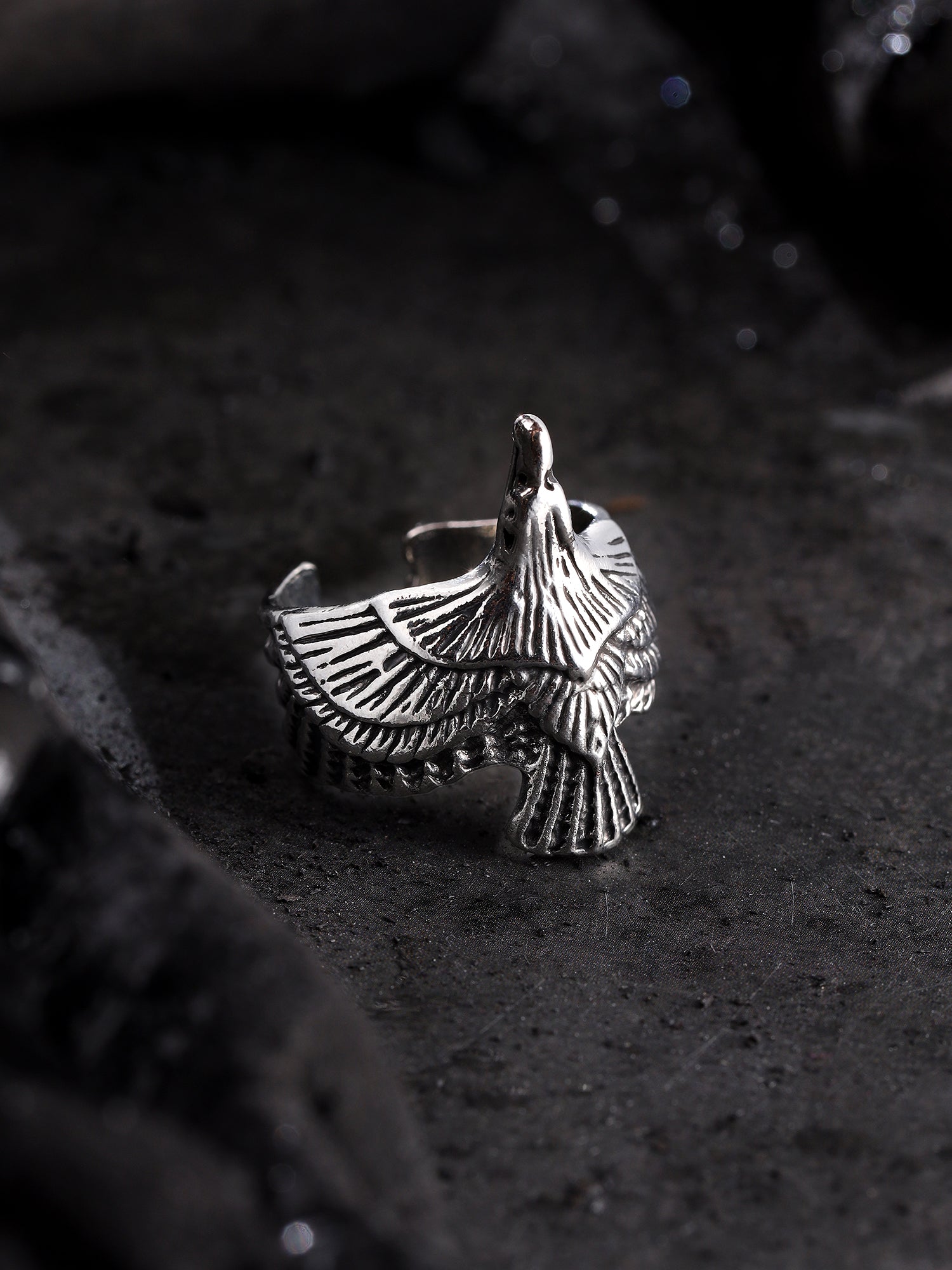 Punk Eagle Ring (Silver)
