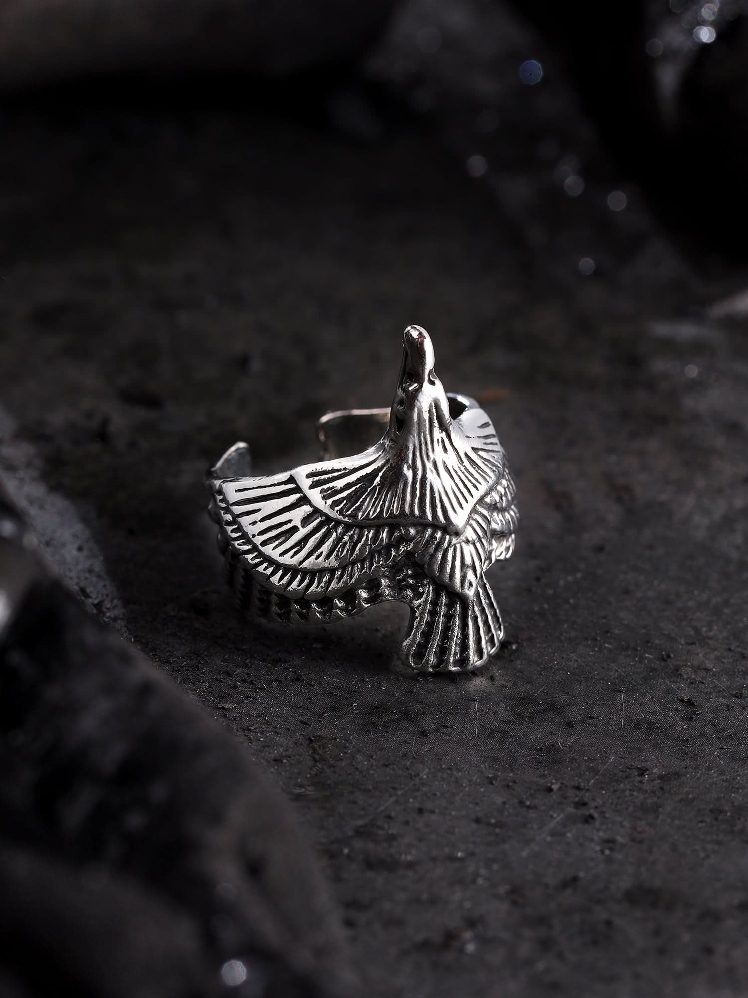Punk Eagle Ring (Silver)