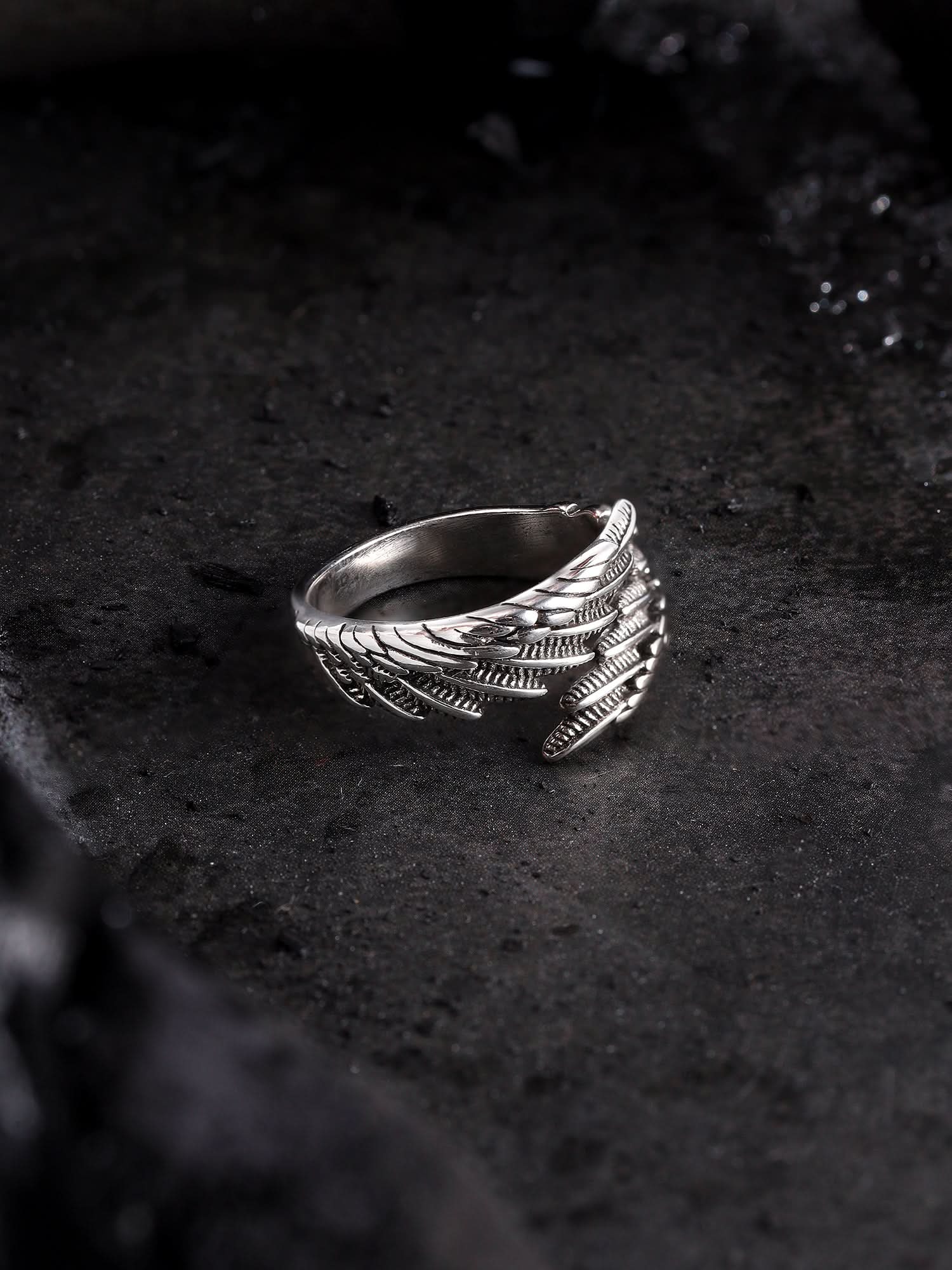 Old Feather Ring (Silver)