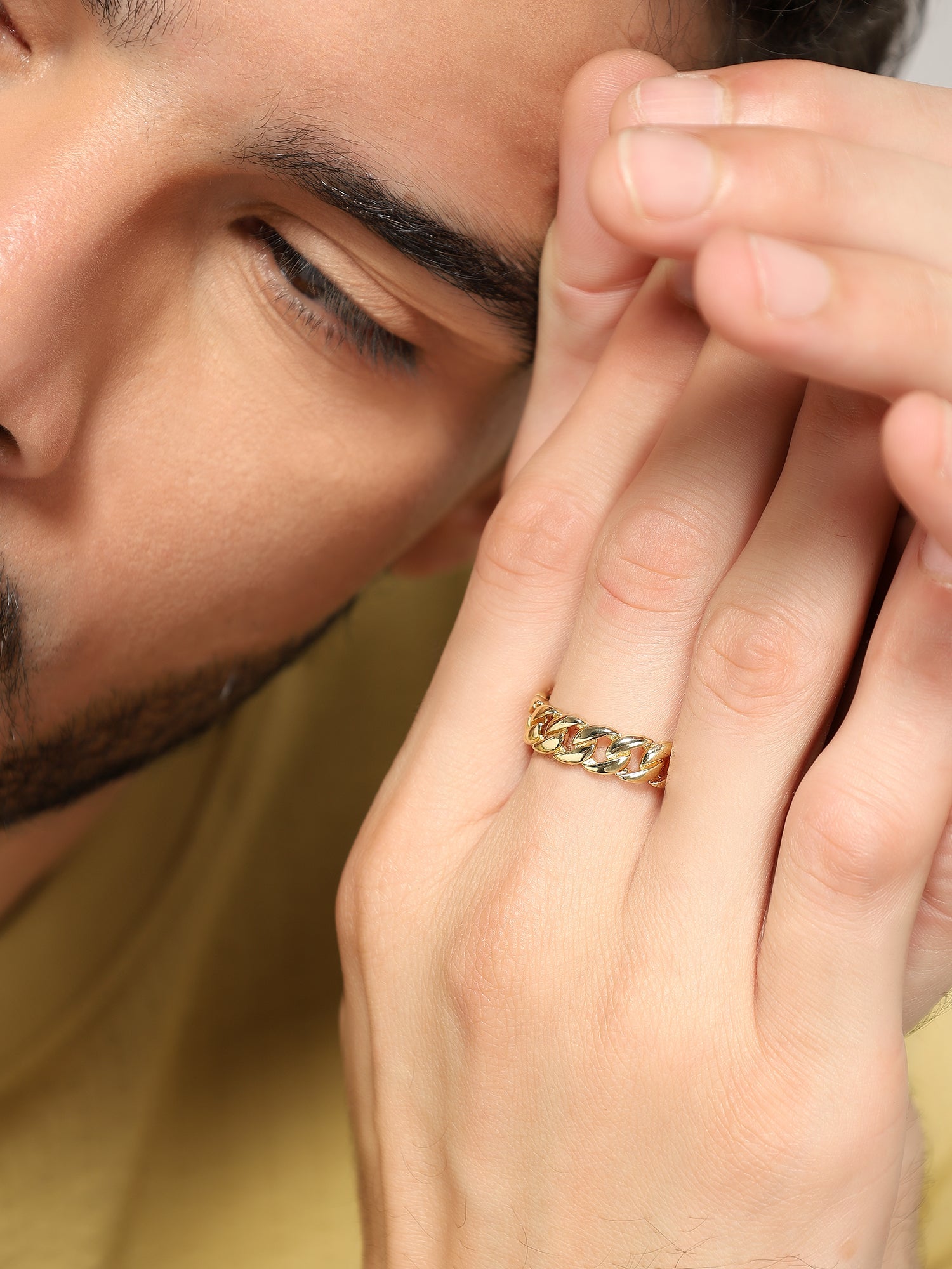 Cuban Link Finger Ring