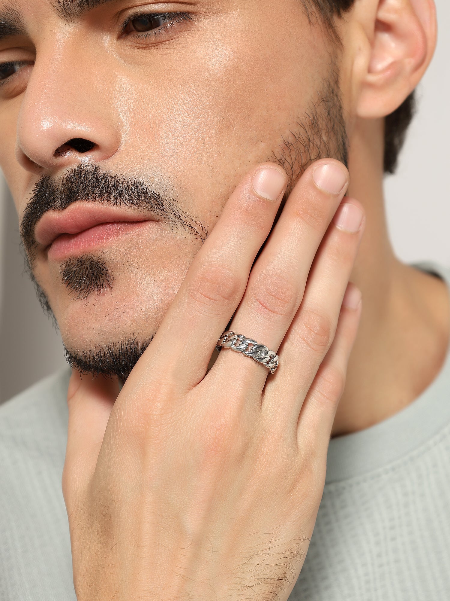 Cuban Link Finger Ring