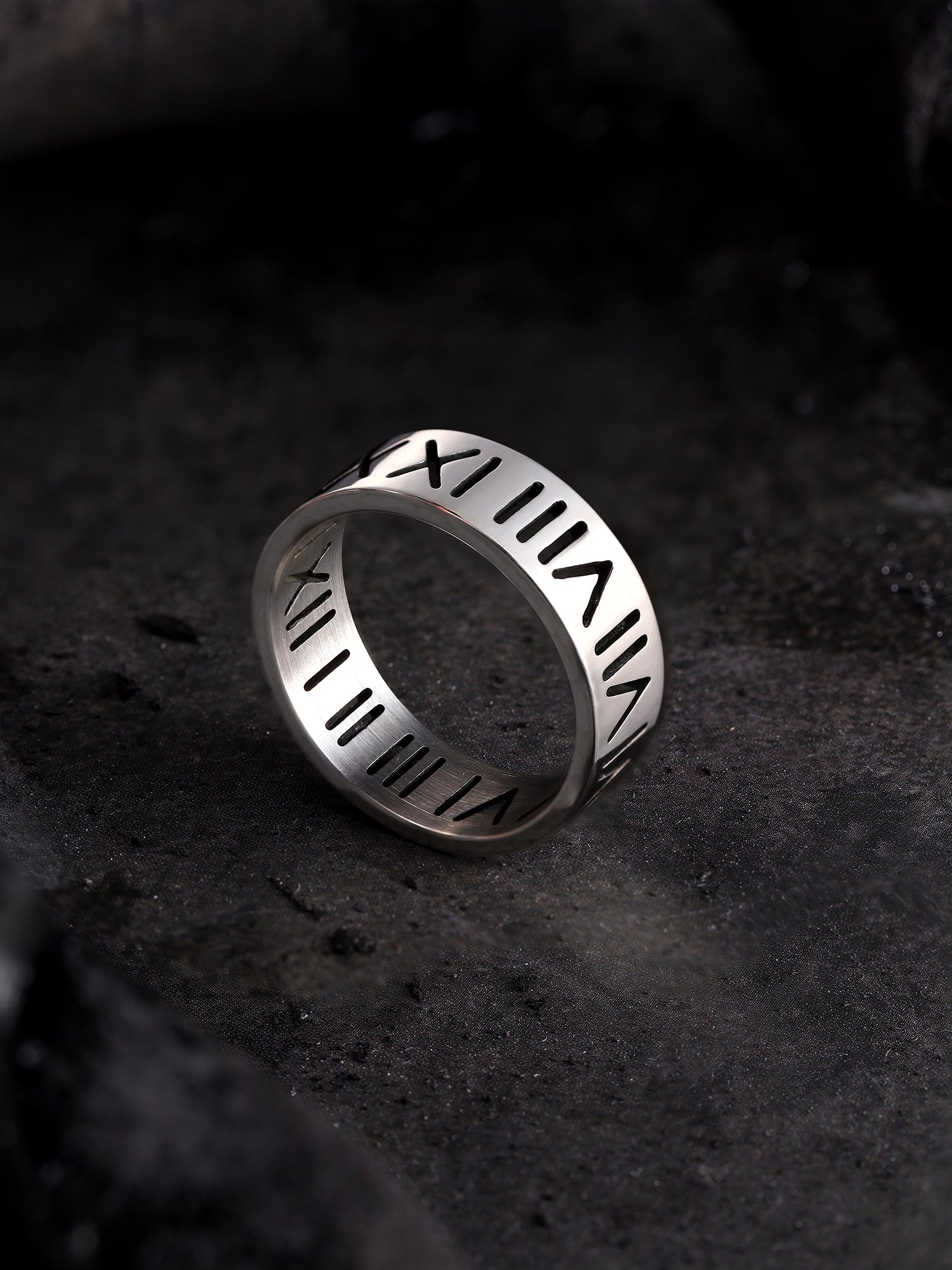 Roman Numerals Ring (Silver)
