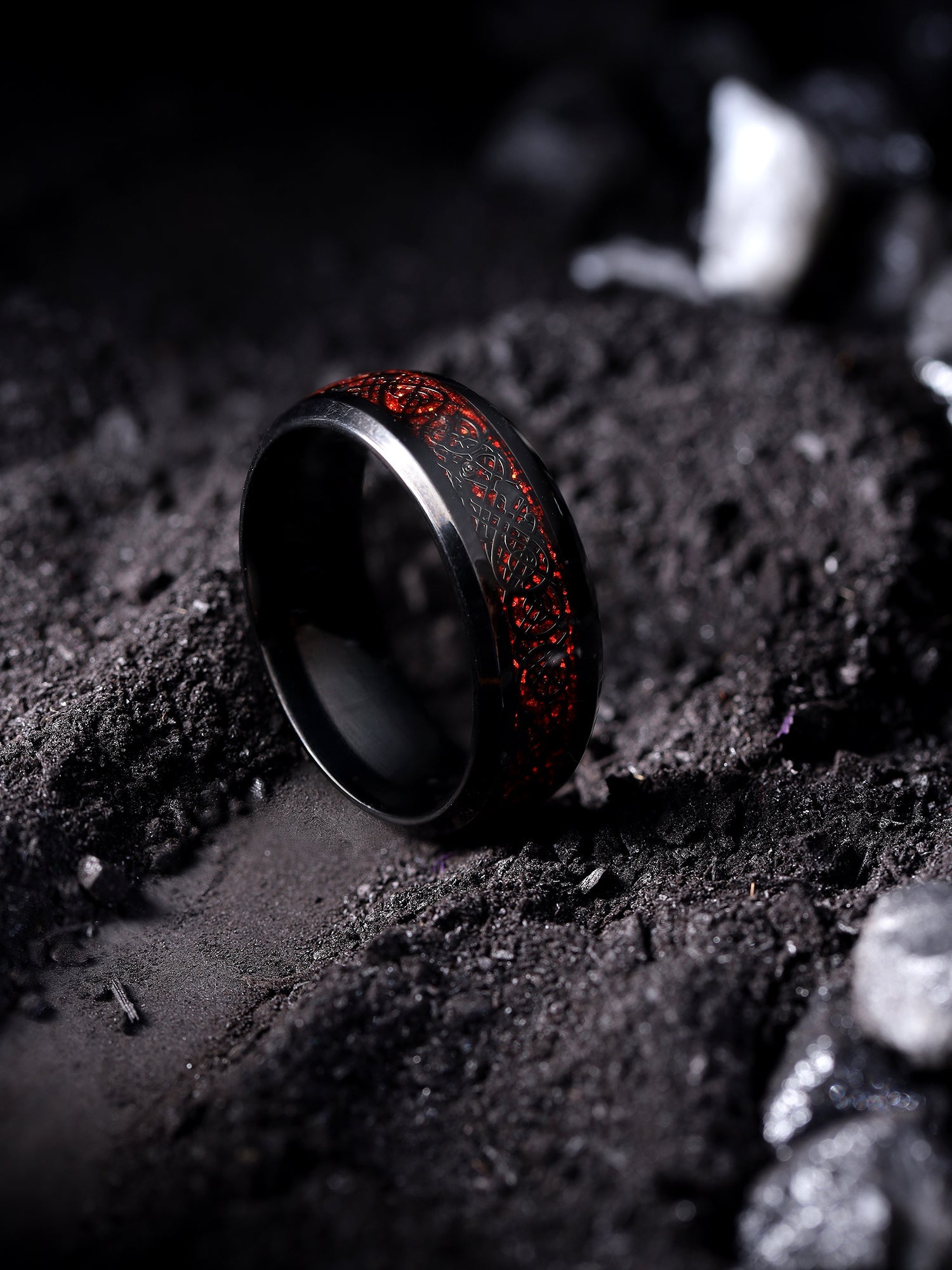 Dragon Inlay Anillo Ring