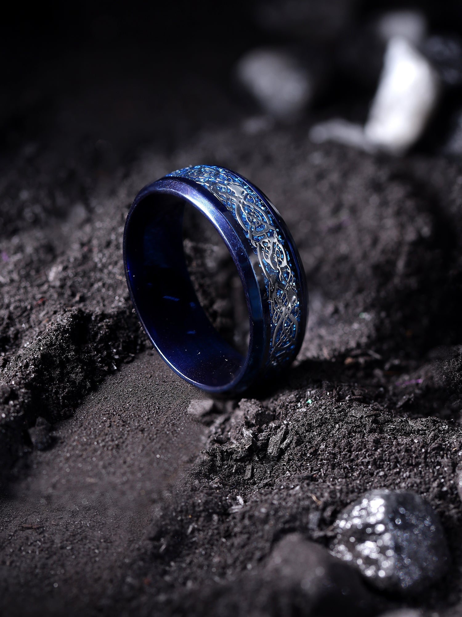 Dragon Inlay Anillo Ring